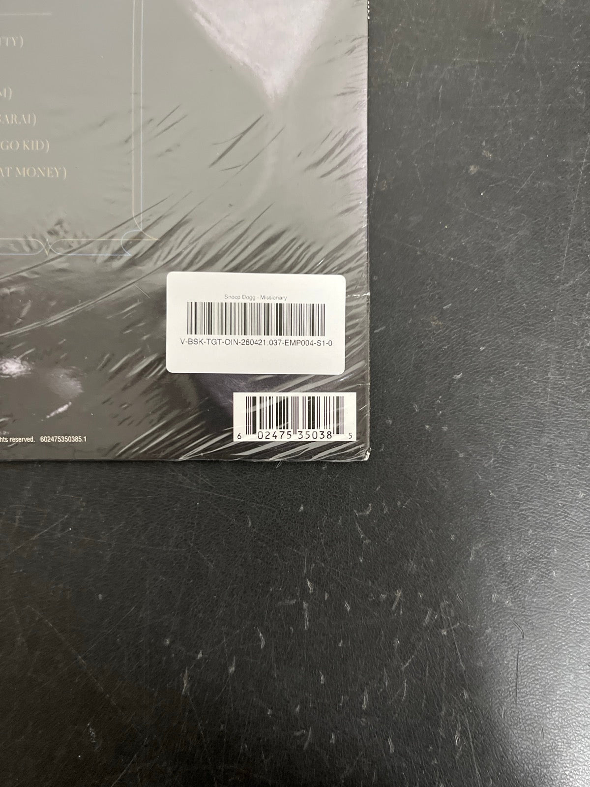 BACK_BR - Snoop Dogg - Missionary LE Vinyl USED NOT TESTED