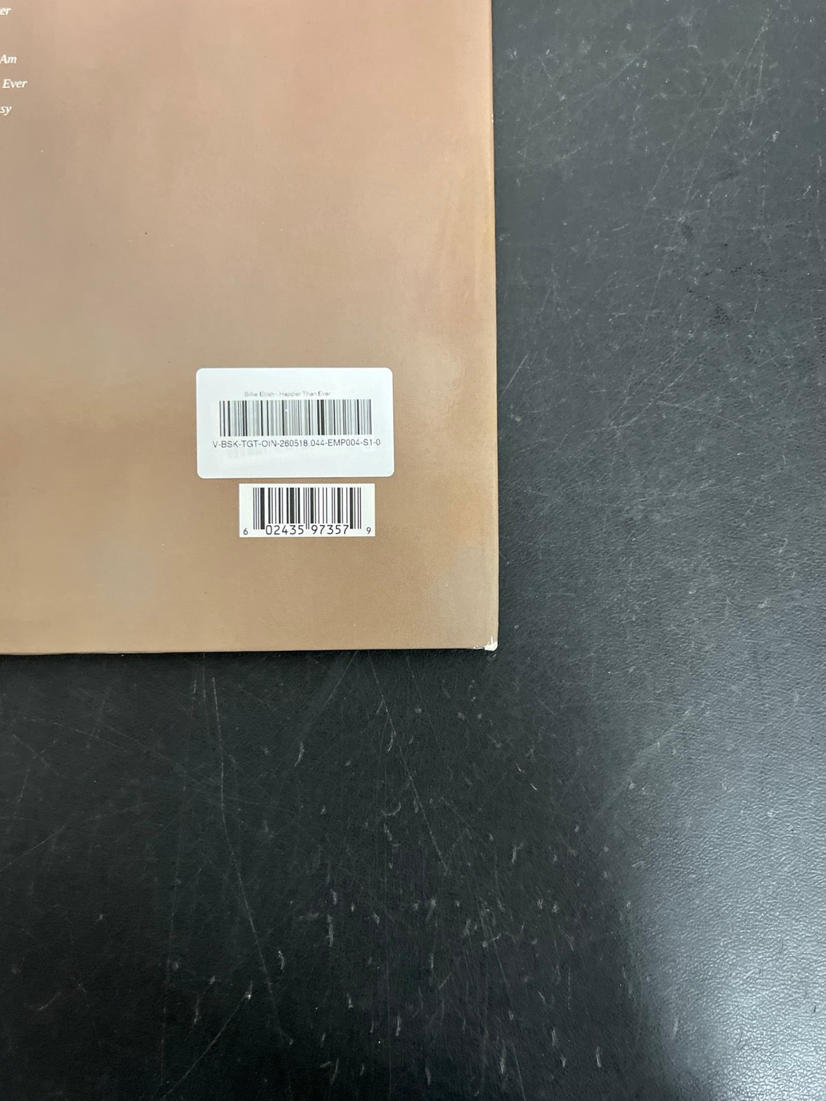 BACK_BR - Billie Eilish - Happier Than Ever LE Light Blue Etched Vinyl USED NOT TESTED