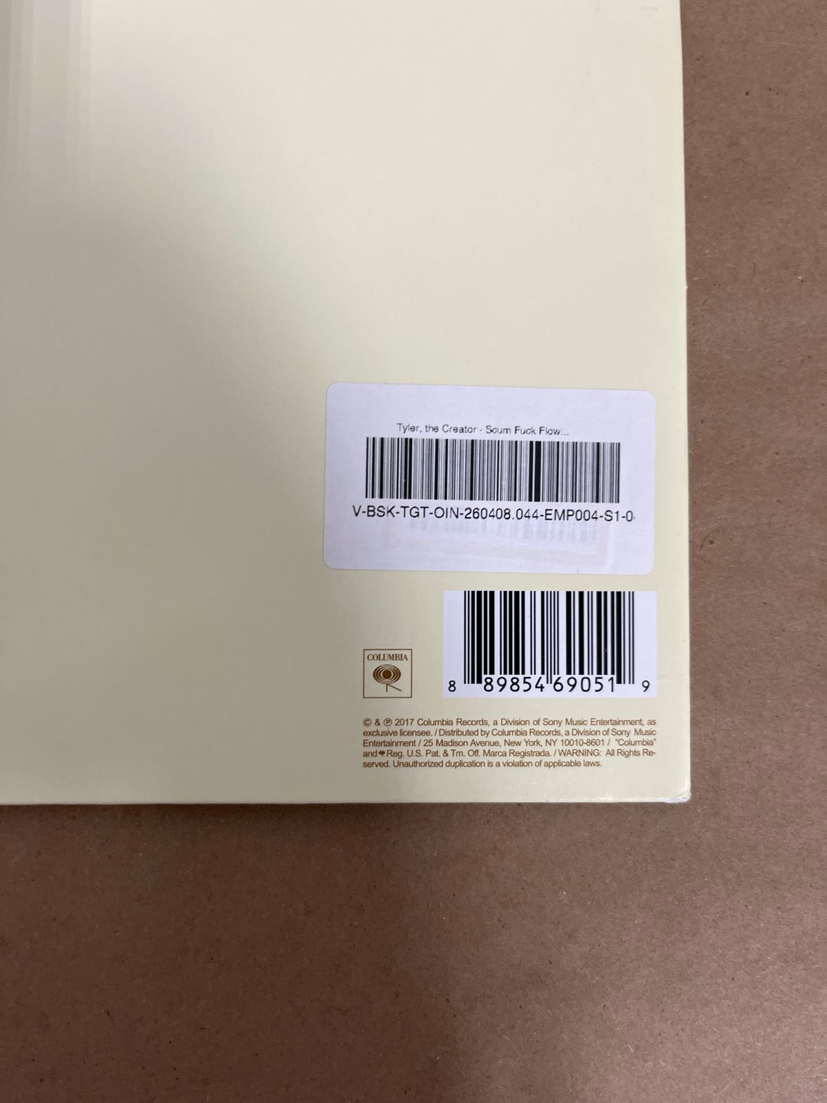 BACK_BR - Tyler, the Creator - Flower Boy LE Vinyl USED NOT TESTED