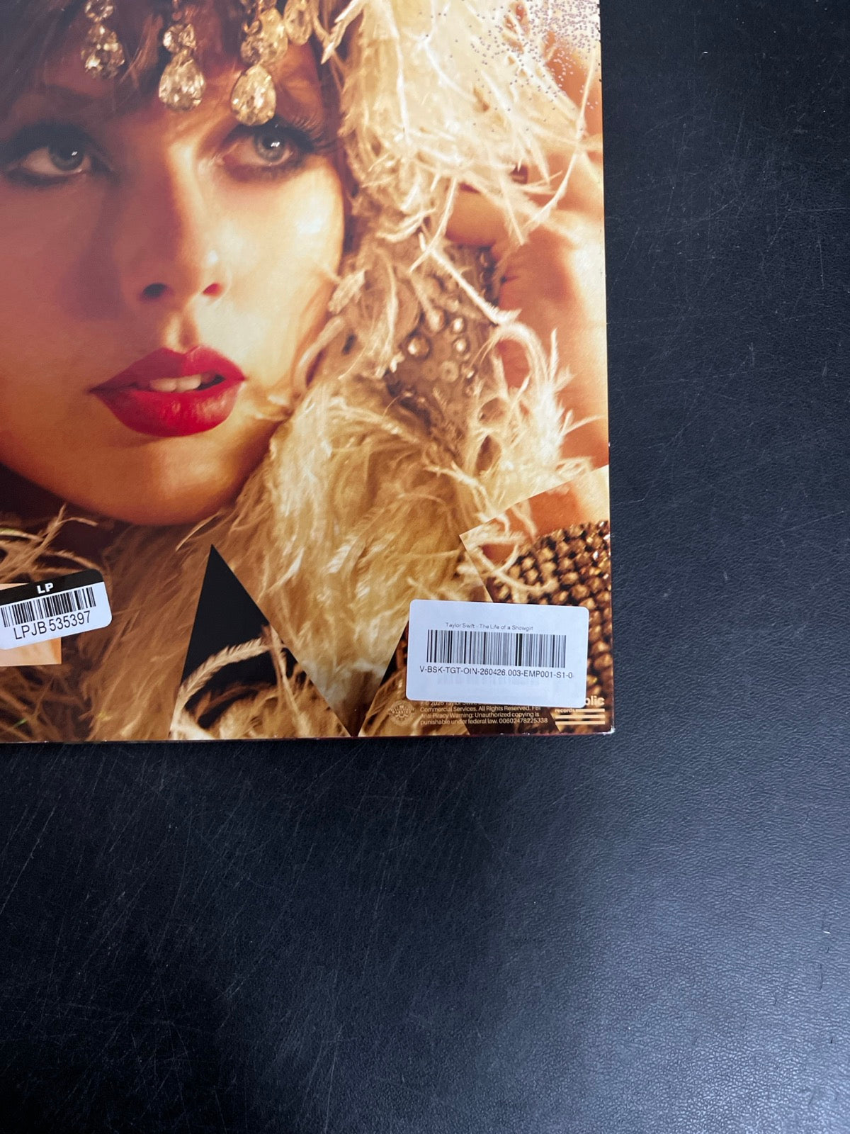 BACK_BR - Taylor Swift - The Life of a ... LE 180gm Pink Yellow Vinyl USED NOT TESTED