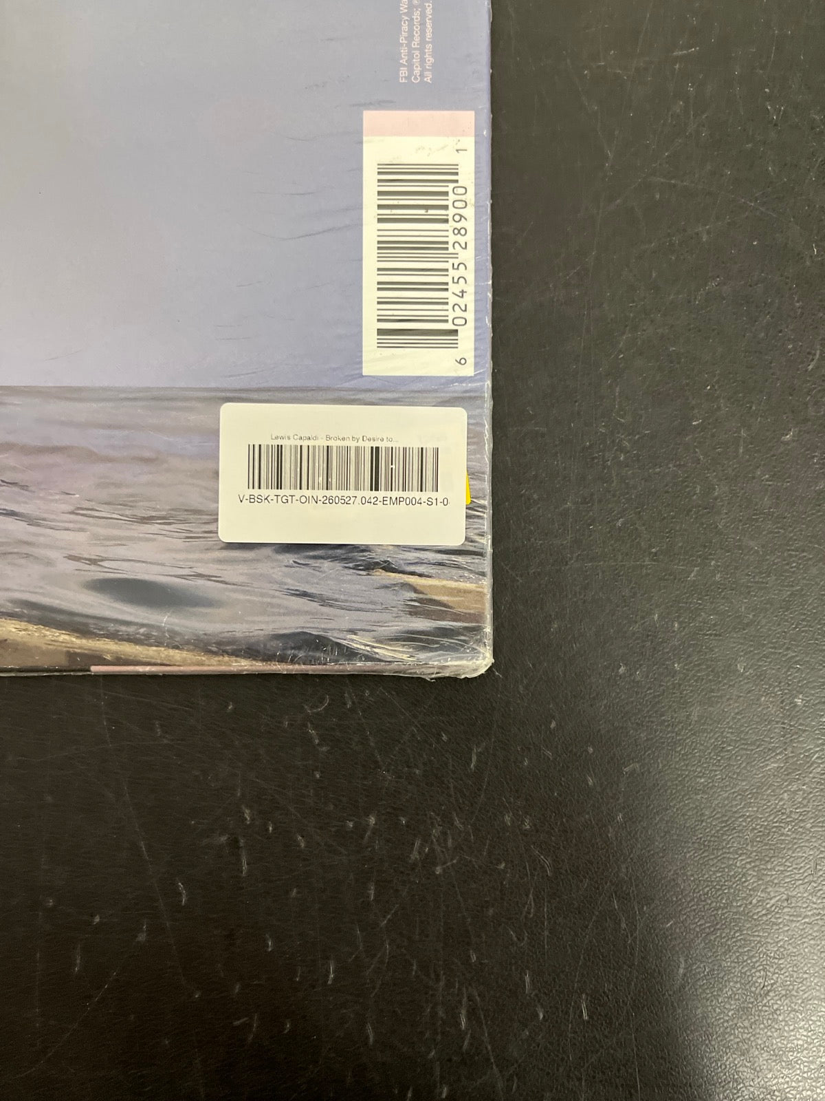 BACK_BR - Lewis Capaldi - Broken by Desire To Be ... LE Blue Vinyl USED NOT TESTED