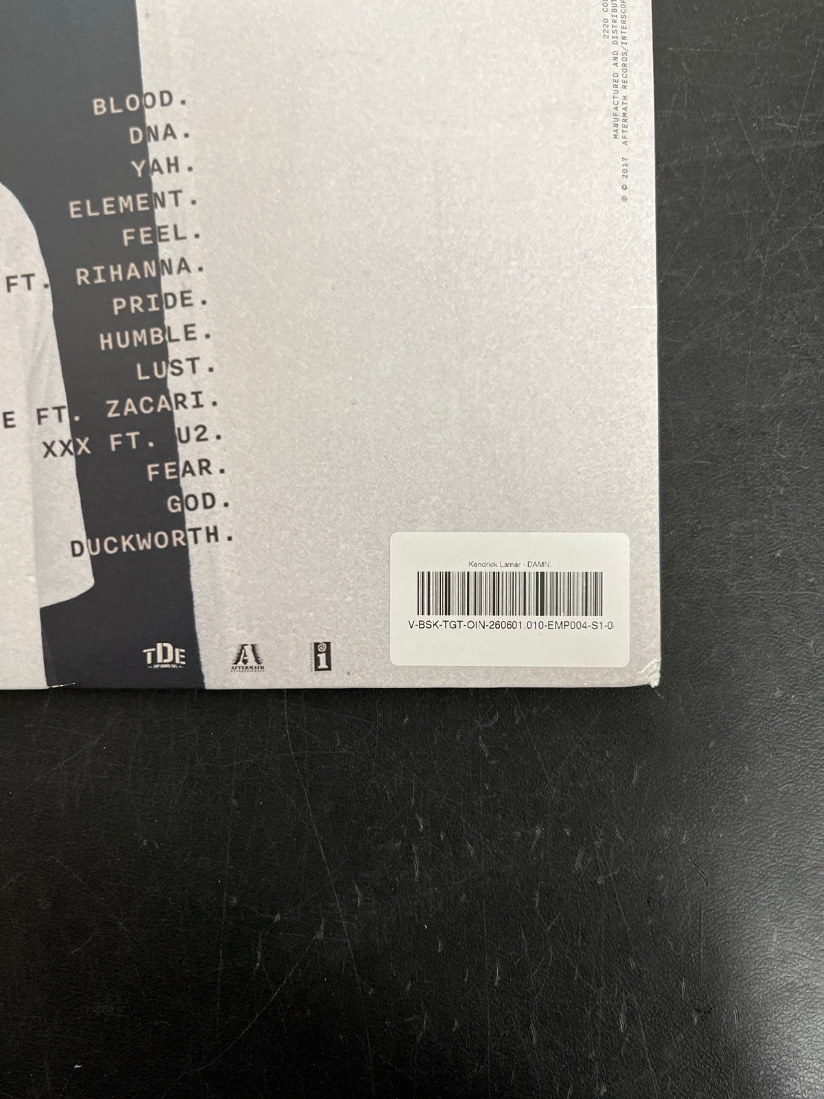 BACK_BR - Kendrick Lamar - DAMN. LE 180gm Green Vinyl USED NOT TESTED