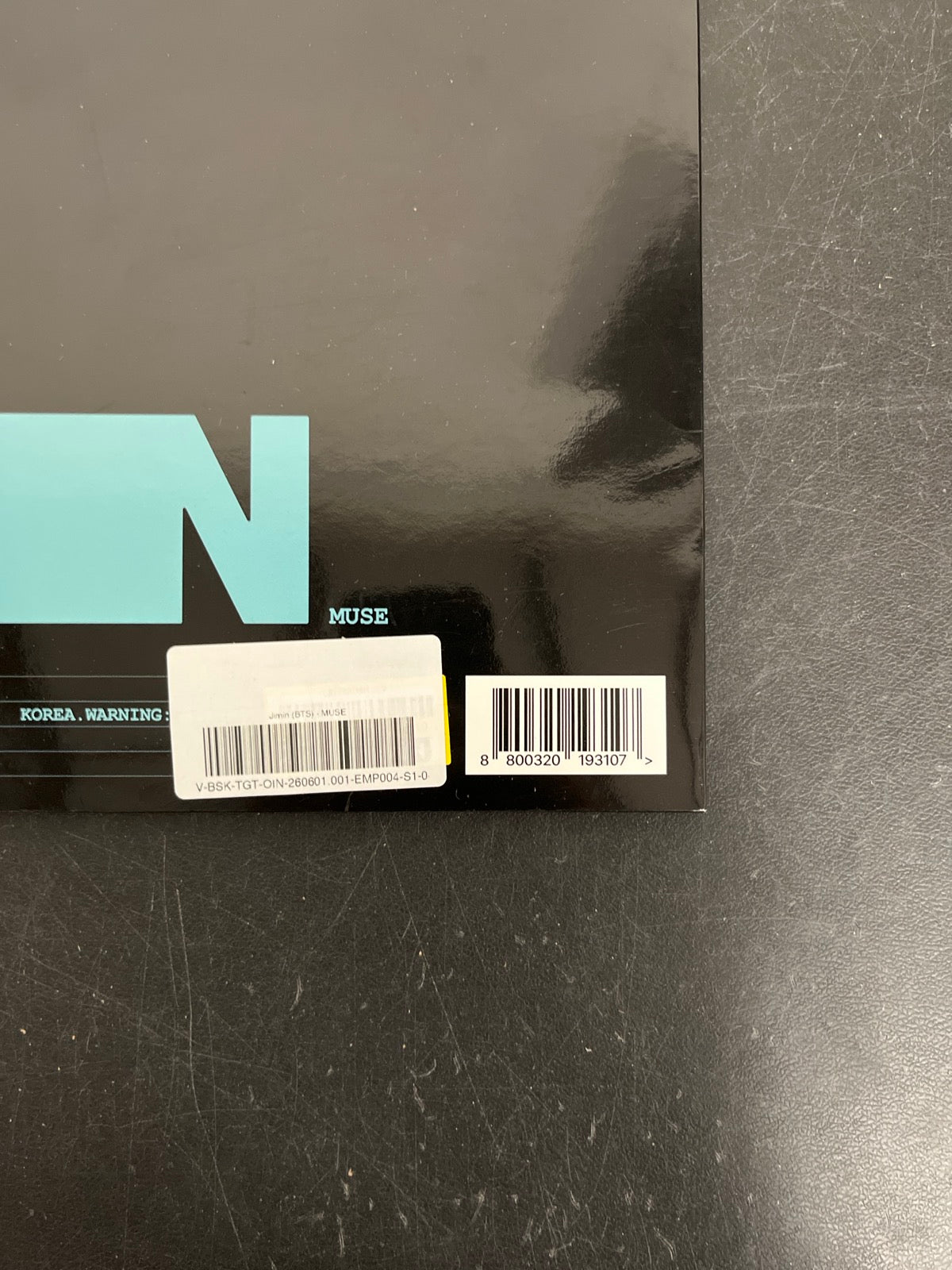 BACK_BR - Jimin (BTS) - Muse LE BLue Vinyl USED NOT TESTED