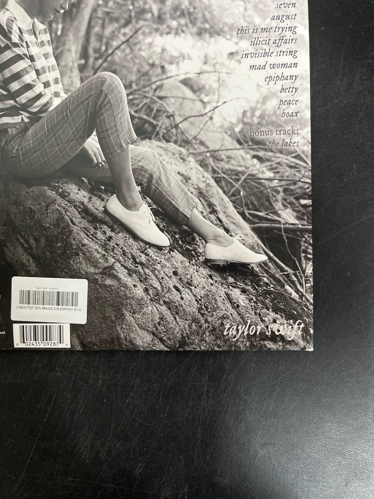 BACK_BR - Taylor Swift - Folklore LE Red Etched Vinyl USED NOT TESTED