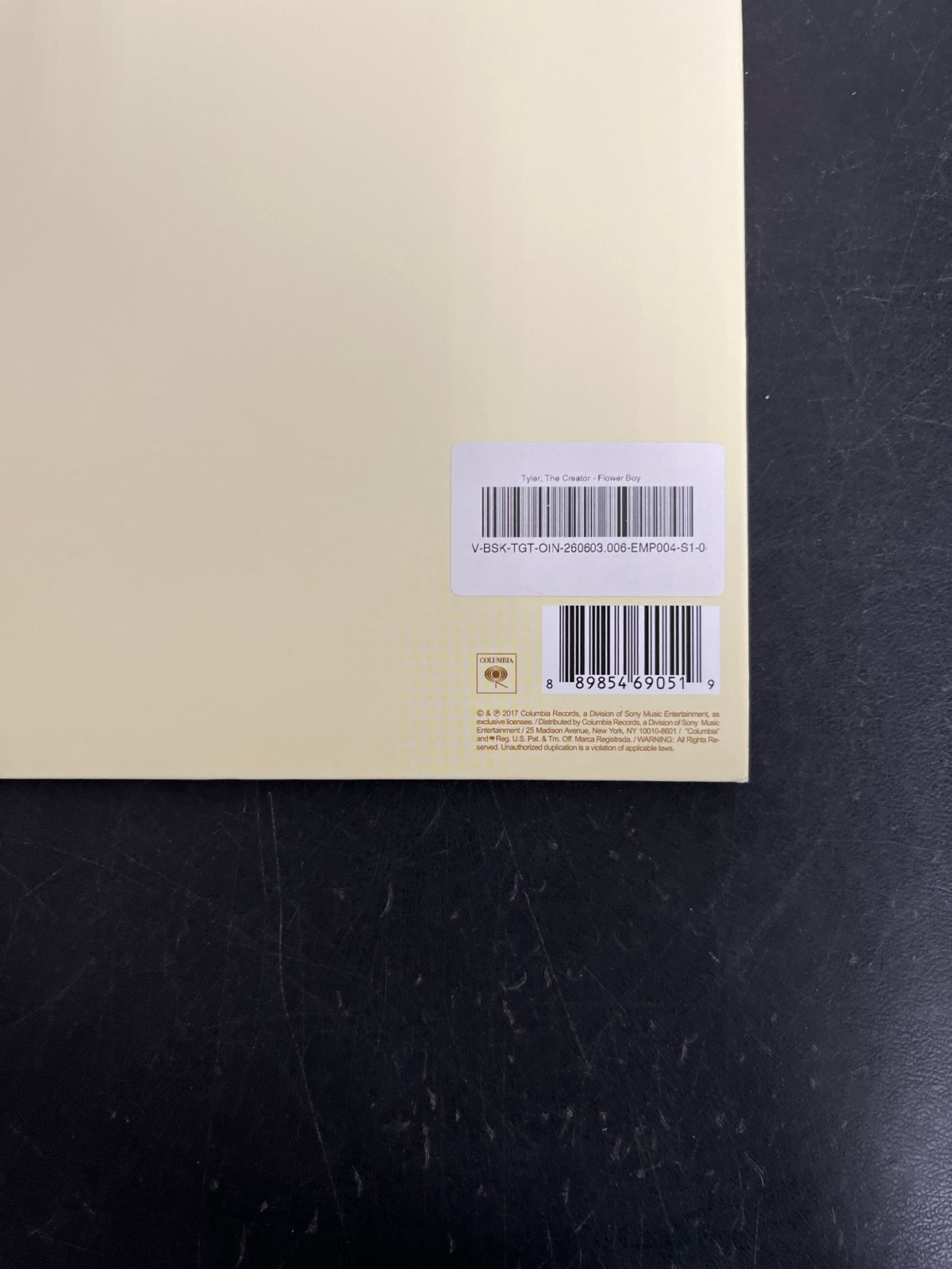 BACK_BR - Tyler, the Creator - Flower Boy LE Vinyl USED NOT TESTED