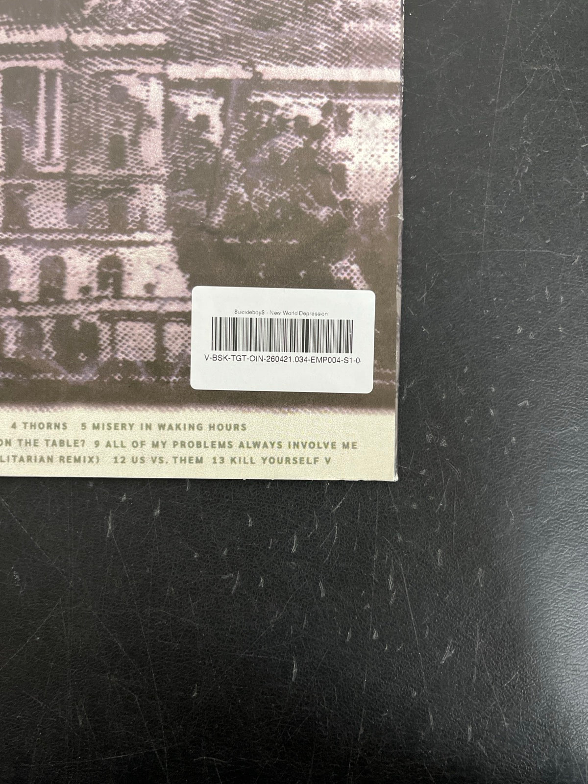 BACK_BR - $uicideboy$ - New World Depression Clear Vinyl USED NOT TESTED