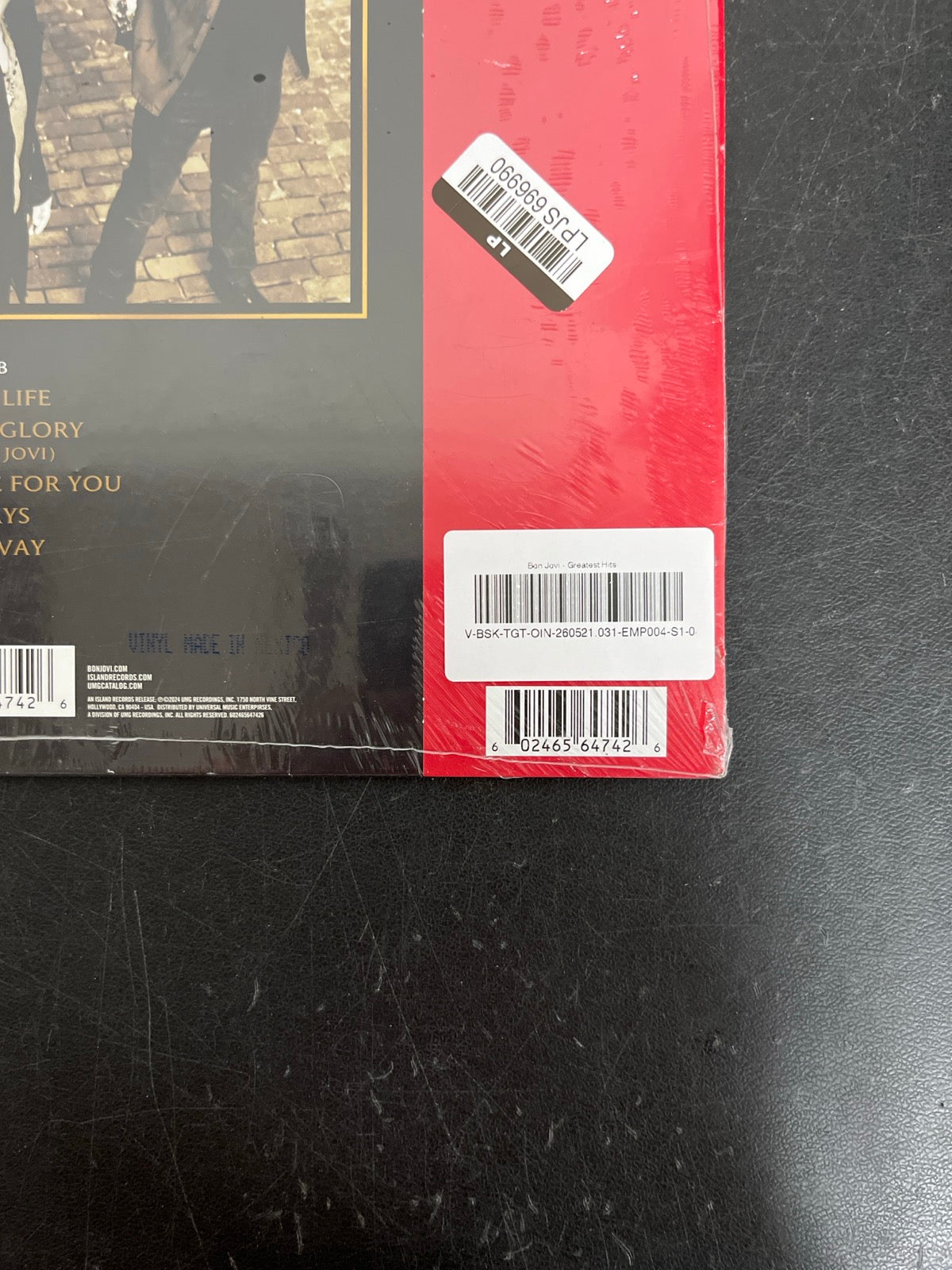 BACK_BR - Bon Jovi - Greatest Hits LE Tiger Eye Vinyl USED NOT TESTED