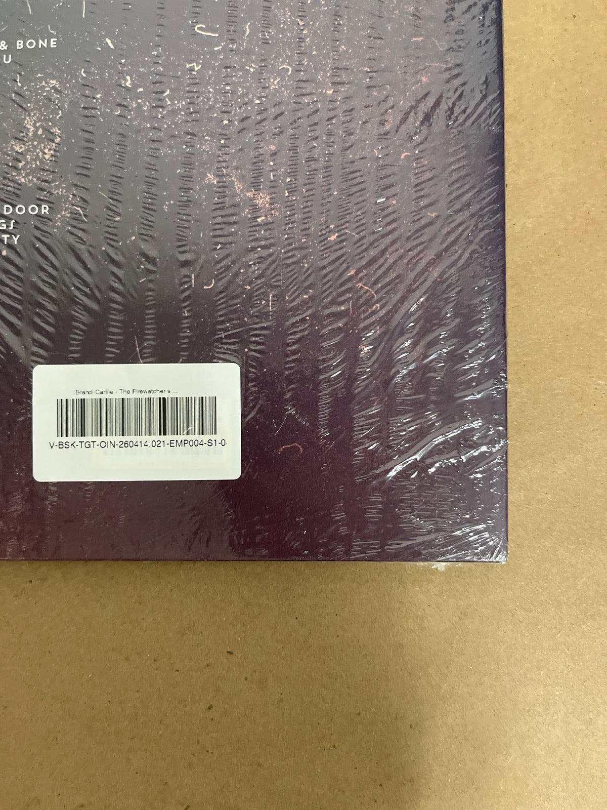 BACK_BR - Brandi Carlile - The Firewatcher' ... Reissue Etched White Vinyl USED NOT TESTED