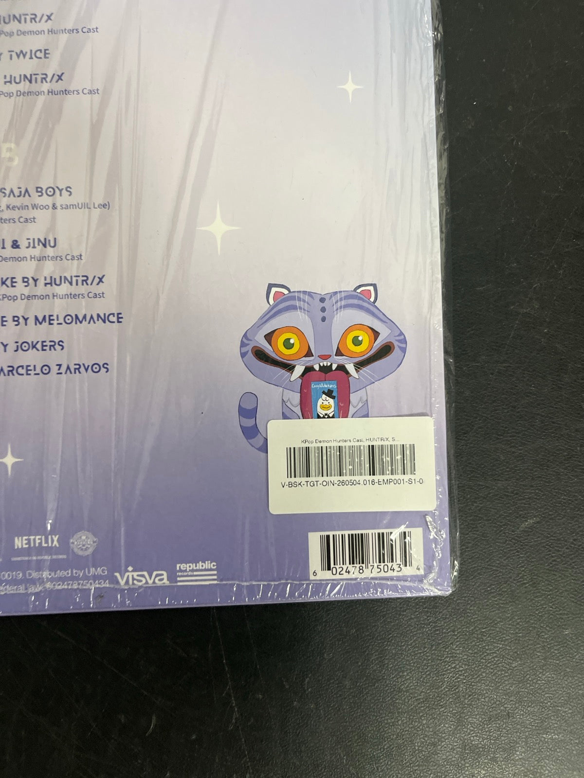 BACK_BR - K-Pop Demon Hunters OST... Target Exclusive Violet Vinyl USED NOT TESTED