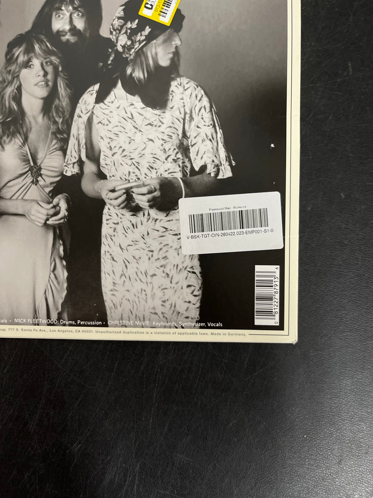 BACK_BR - Fleetwood Mac - Rumours LE Gold Remastered Vinyl USED NOT TESTED