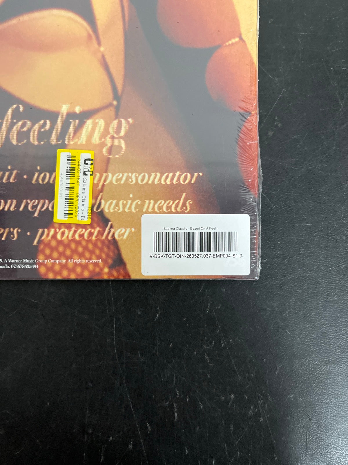 BACK_BR - Sabrina Claudio - Based On A Feeling Vinyl USED NOT TESTED