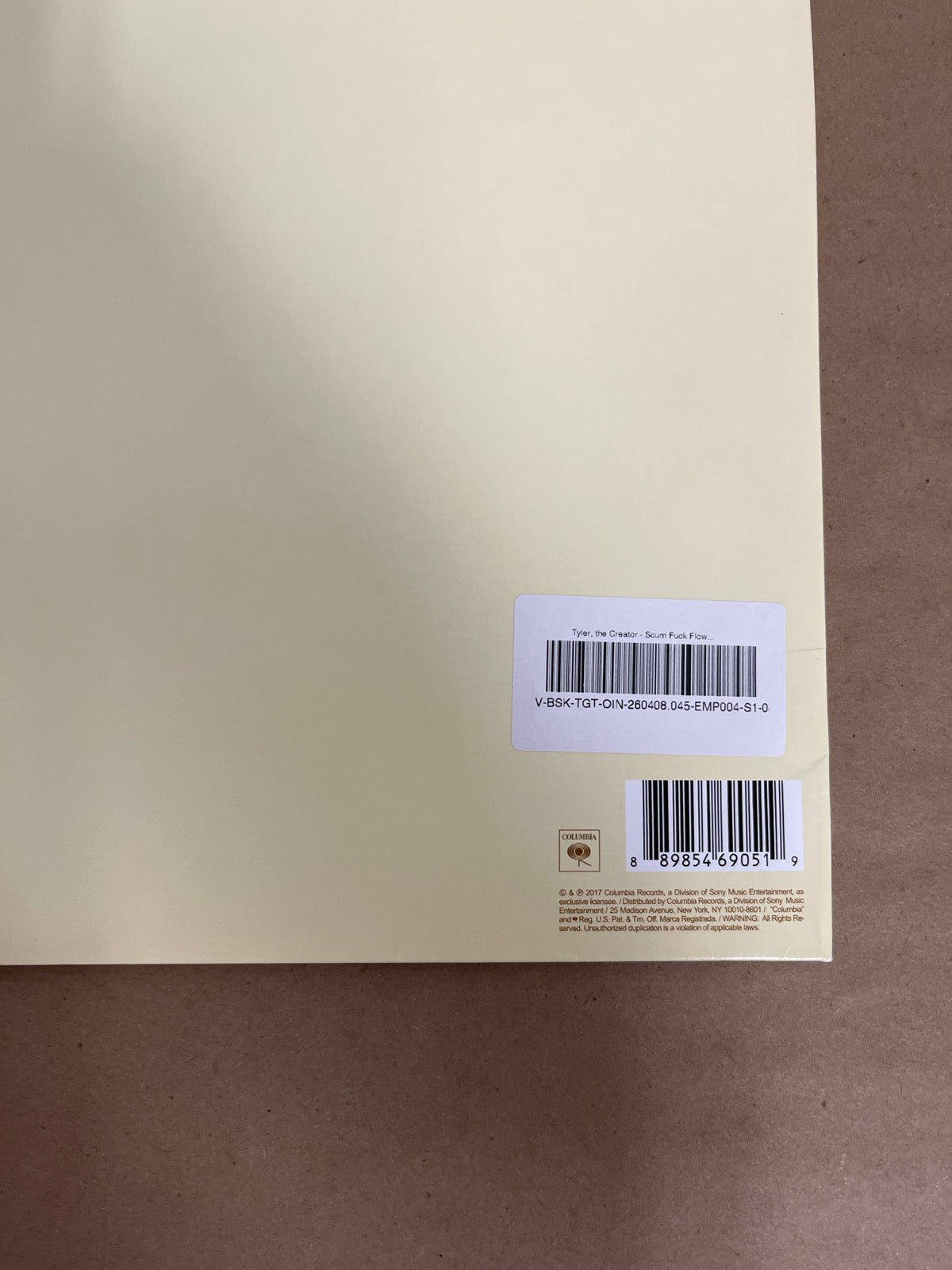 BACK_BR - Tyler, the Creator - Flower Boy LE Vinyl USED NOT TESTED