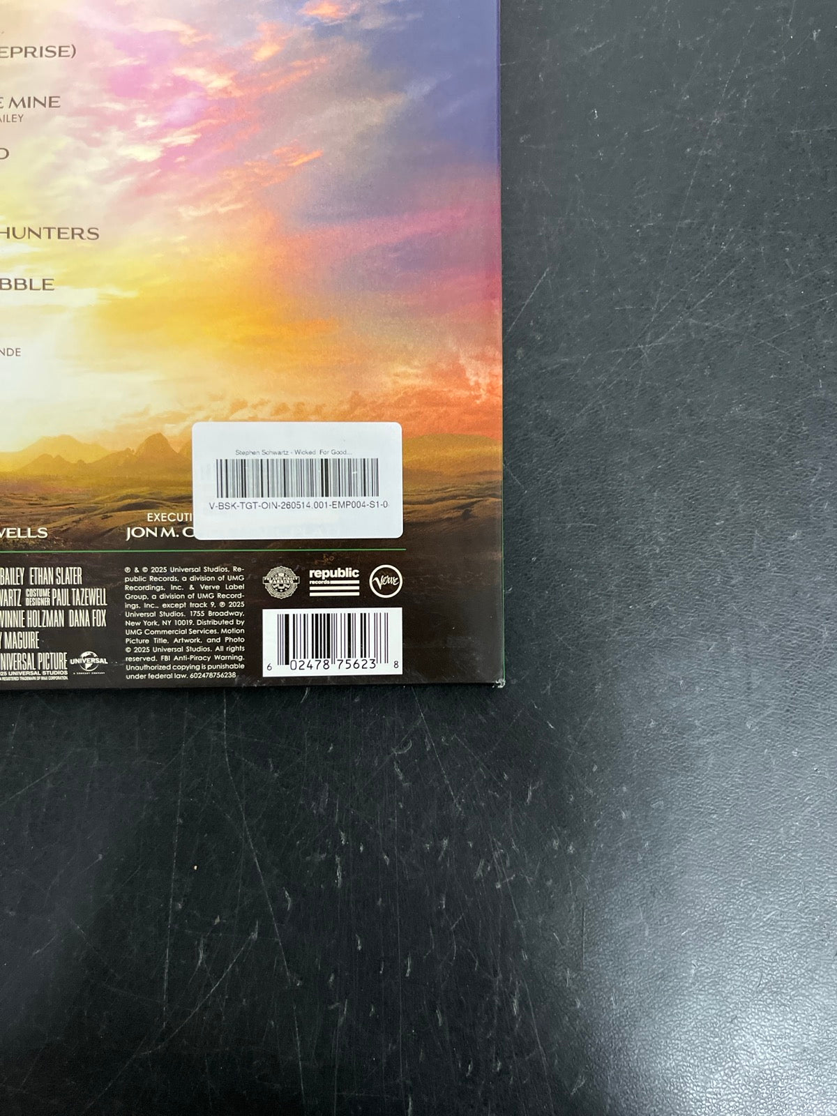 BACK_BR - Wicked: For Good OST LE Pink / Green Vinyl USED NOT TESTED