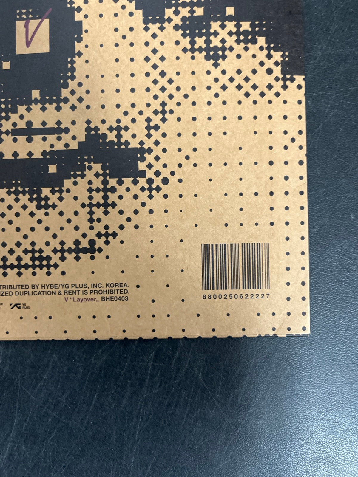 BACK_BR - V (BTS) - Layover LE Gray Vinyl USED NOT TESTED