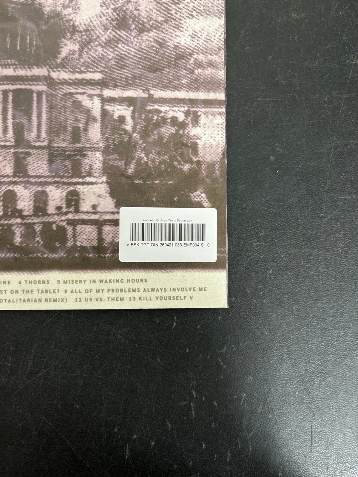 BACK_BR - $uicideboy$ - New World Depression Clear Vinyl USED NOT TESTED