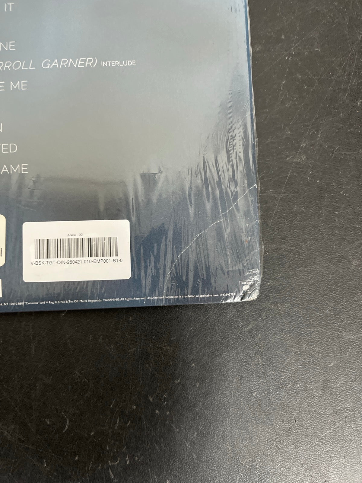 BACK_BR - Adele - 30 Target Exclusive 180gm Vinyl USED NOT TESTED