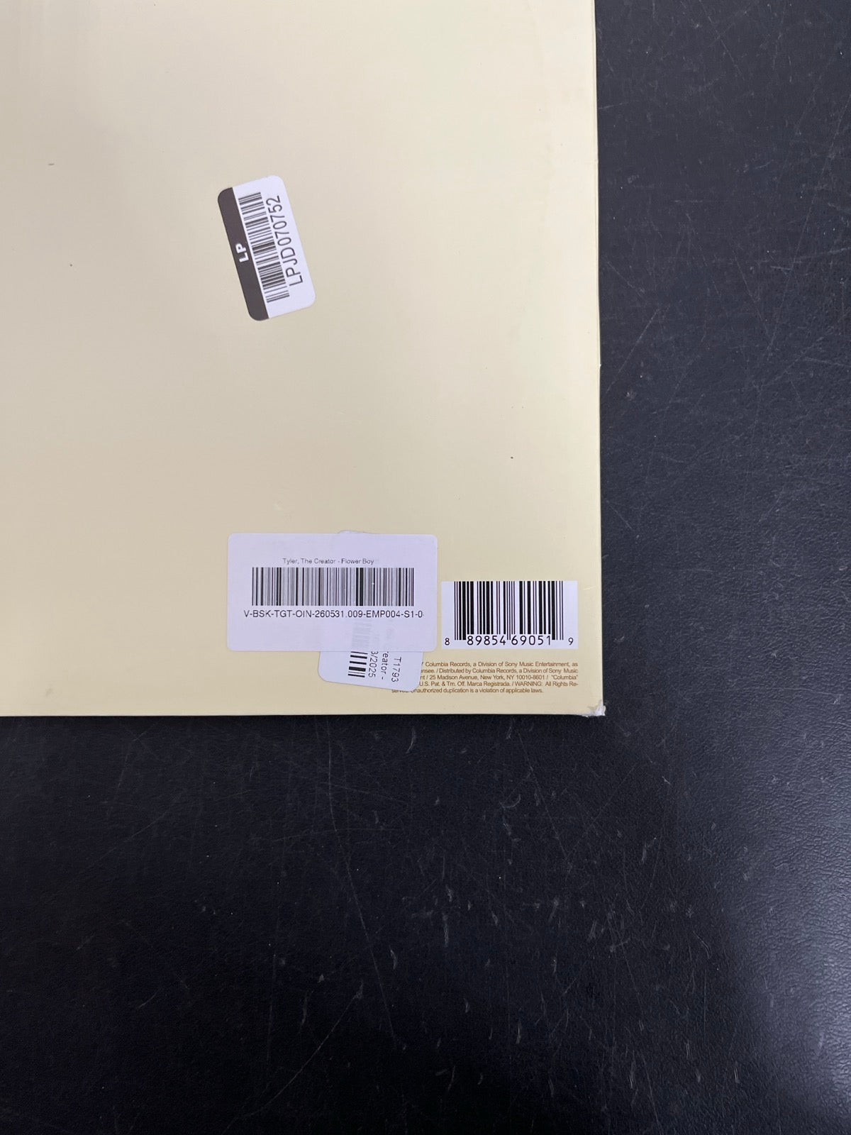BACK_BR - Tyler, the Creator - Flower Boy LE Vinyl USED NOT TESTED