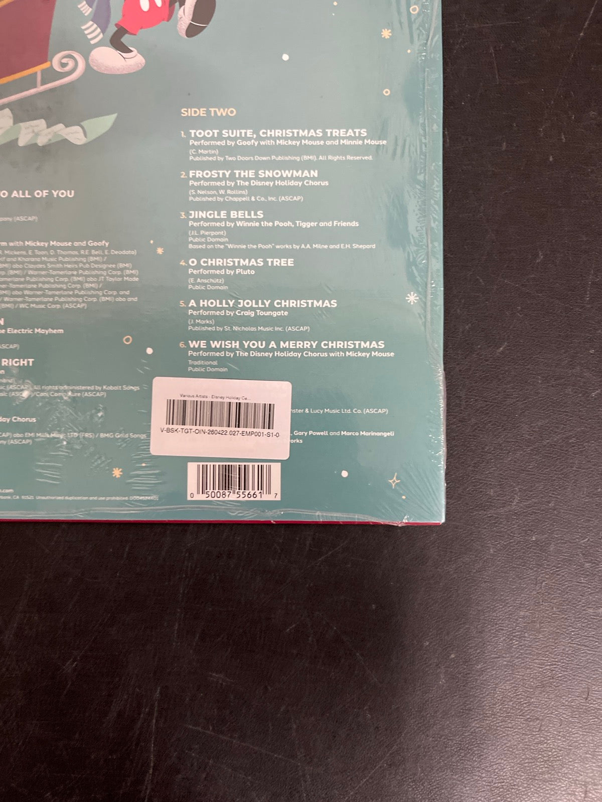 BACK_BR - Disney Holiday Celebration Green Vinyl USED NOT TESTED