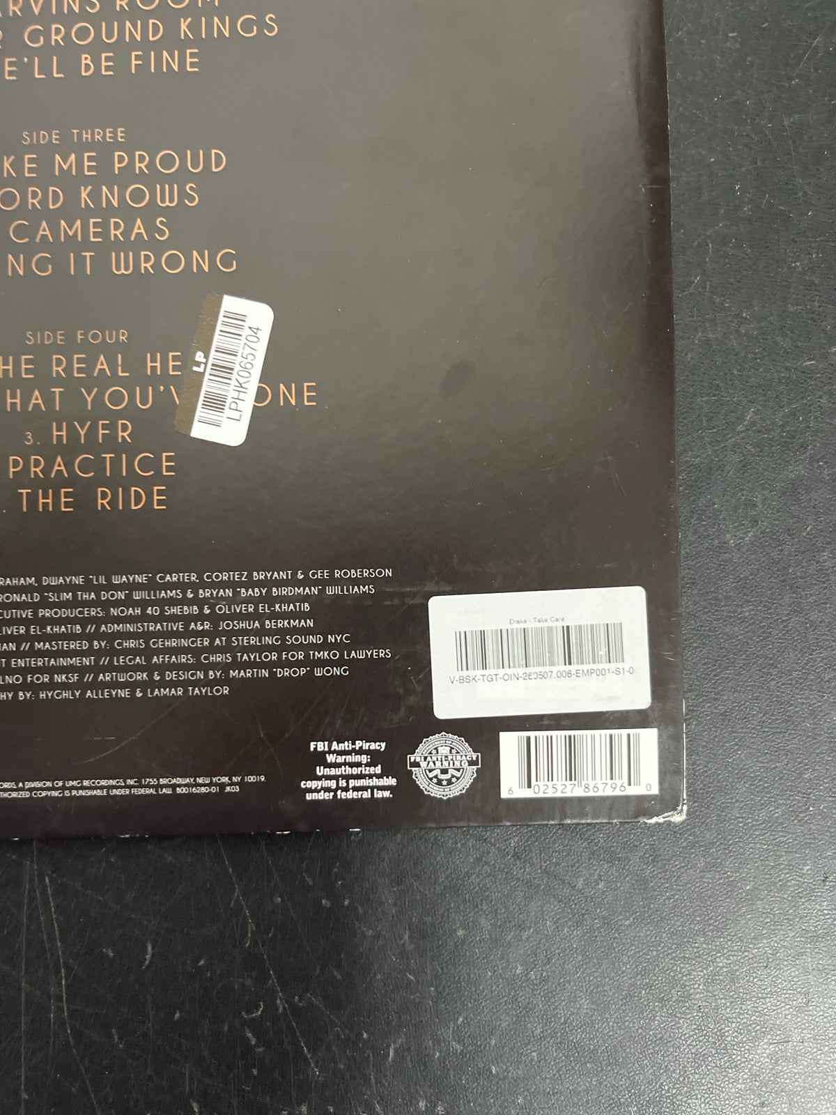 BACK_BR - Drake - Take Care Reissue Vinyl USED NOT TESTED