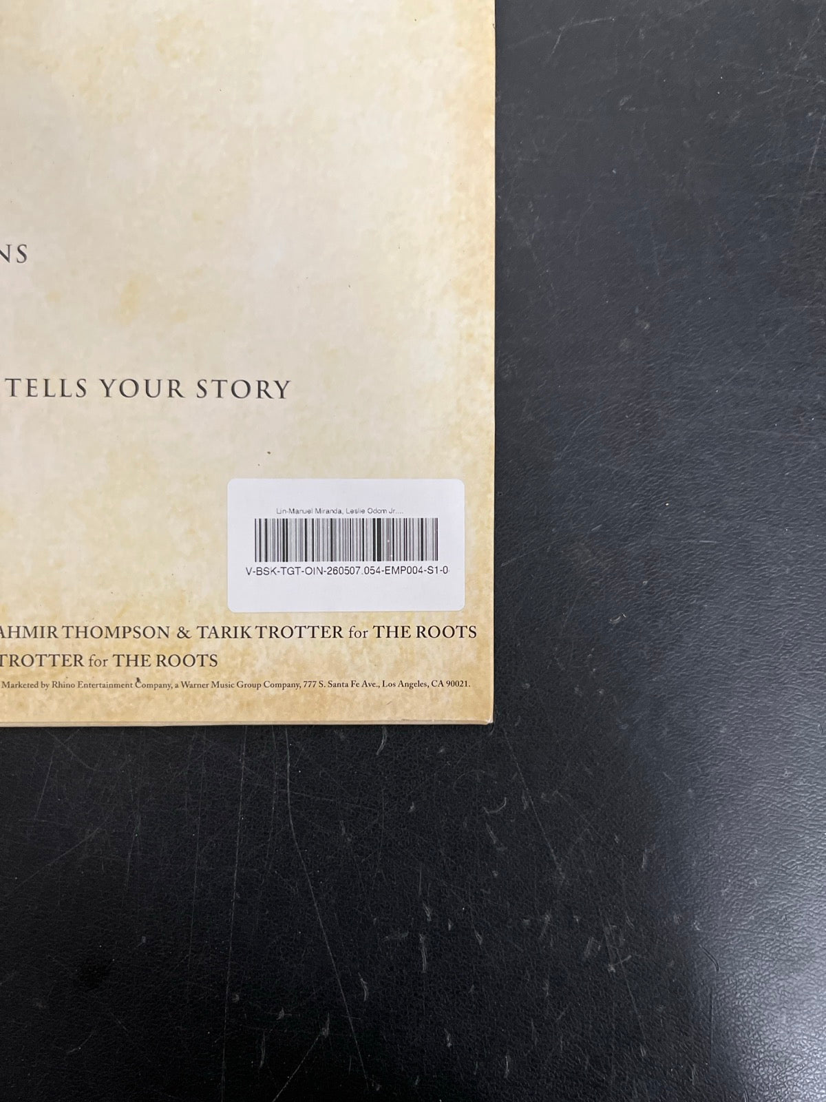 BACK_BR - Lin-Manuel Miranda - Hamilton: 10 Shots LE Red Smoke Vinyl USED NOT TESTED