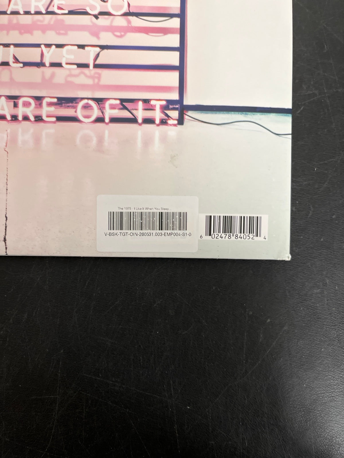 BACK_BR - The 1975 - I Like It When You Sleep ... LE Purple / Pink Vinyl USED NOT TESTED