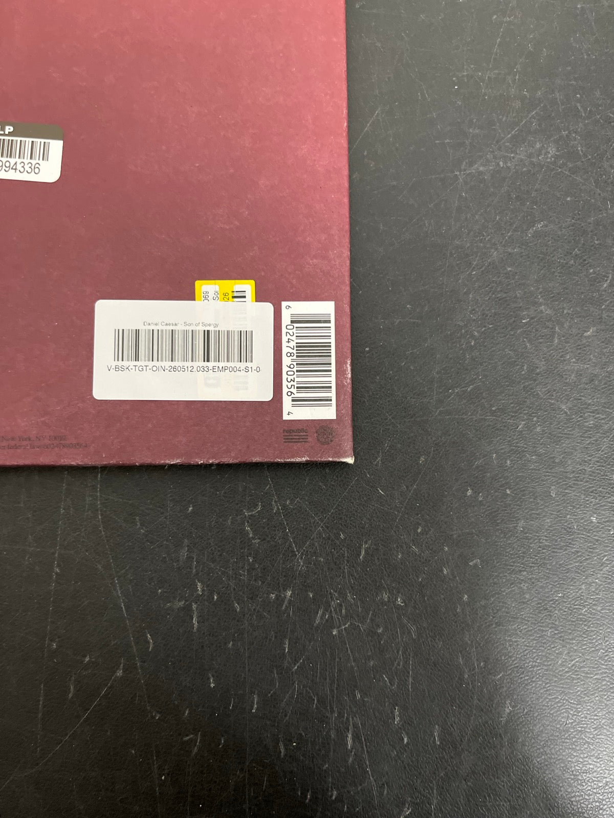BACK_BR - Daniel Caesar - Son of Spergy LE Coke Bottle Green Vinyl USED NOT TESTED