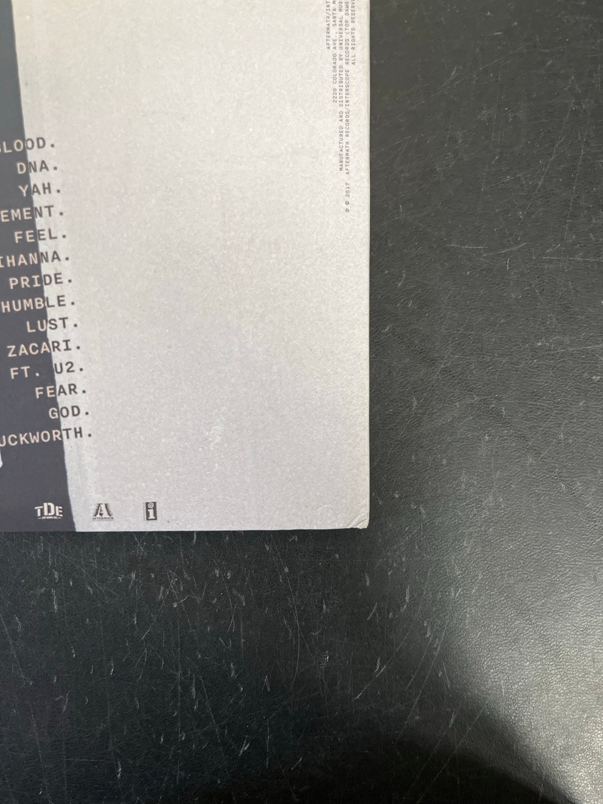 BACK_BR - Kendrick Lamar - DAMN. LE 180gm Green Vinyl USED NOT TESTED