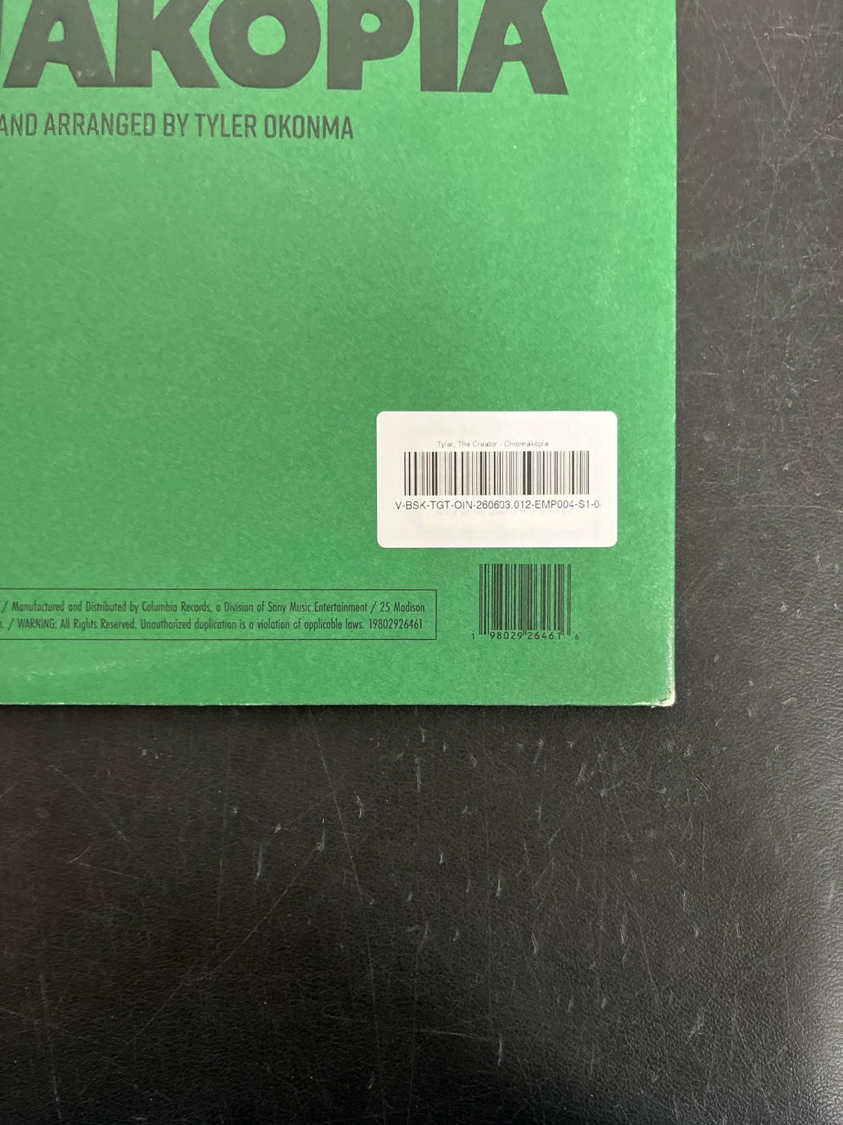 BACK_BR - Tyler, the Creator - Chromakopia 180gm Deluxe Opaque White Vinyl USED NOT TESTED