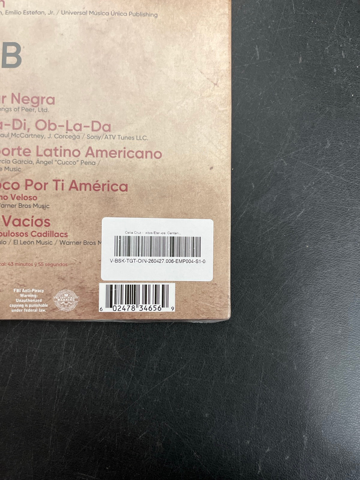 BACK_BR - Celia Cruz - Éxitos Eternos: Centenn ... LE Cherry Marble Vinyl USED NOT TESTED