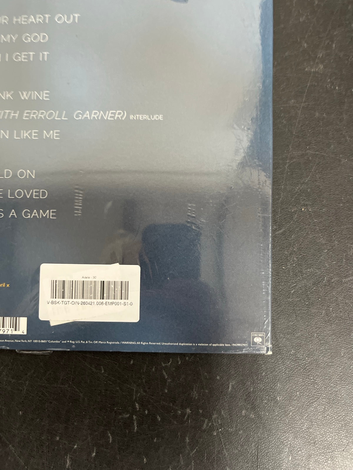 BACK_BR - Adele - 30 Target Exclusive 180gm Vinyl USED NOT TESTED