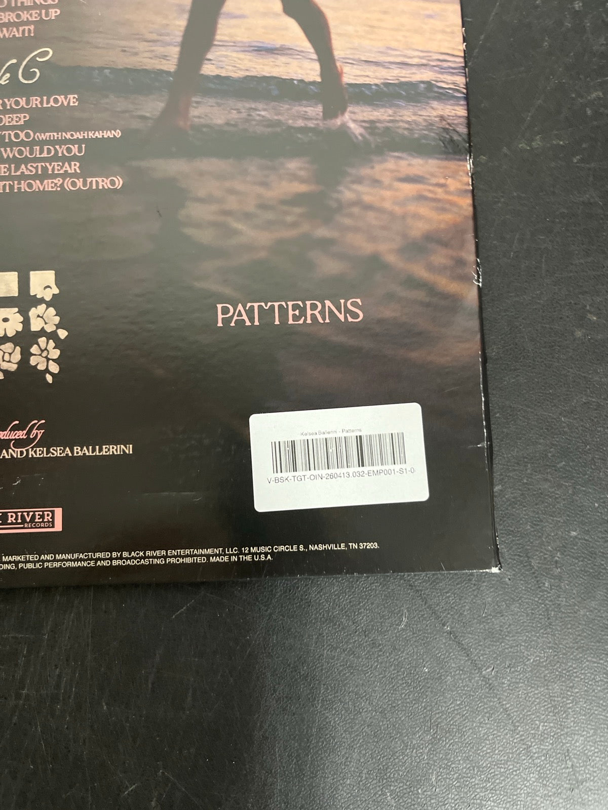BACK_BR - Kelsea Ballerini - Patterns LE Uncharted Waters Vinyl USED NOT TESTED