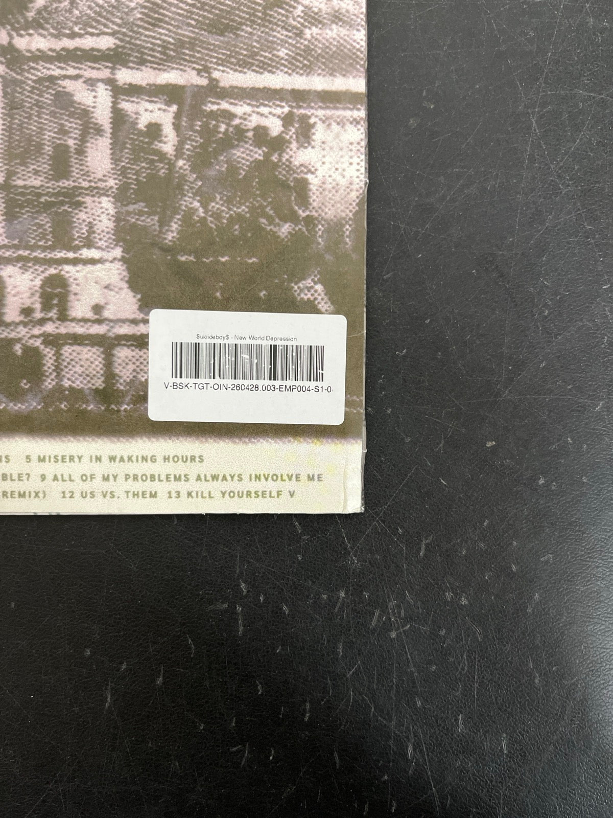 BACK_BR - $uicideboy$ - New World Depression Clear Vinyl USED NOT TESTED