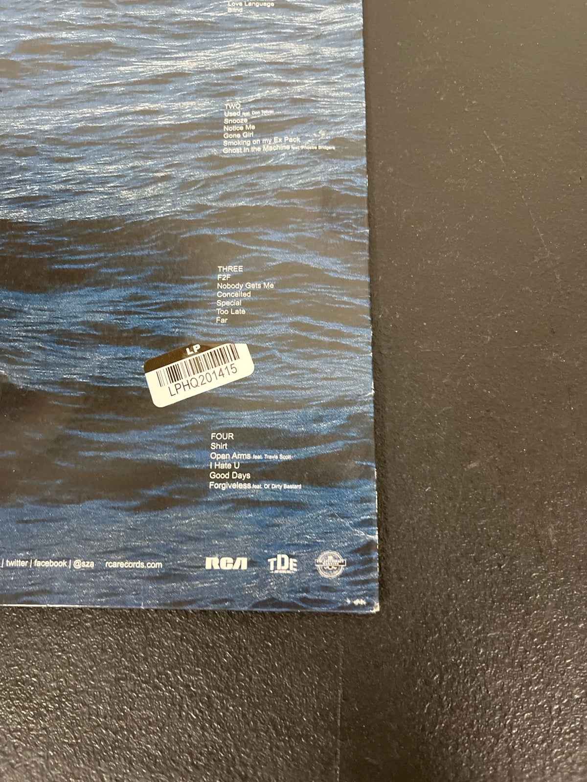BACK_BR - SZA - SOS Vinyl USED NOT TESTED