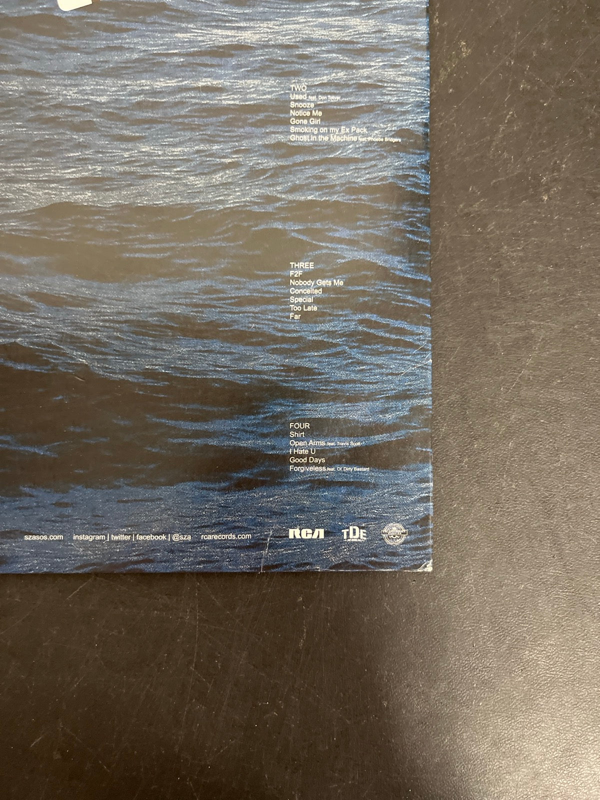 BACK_BR - SZA - SOS LE Vinyl USED NOT TESTED