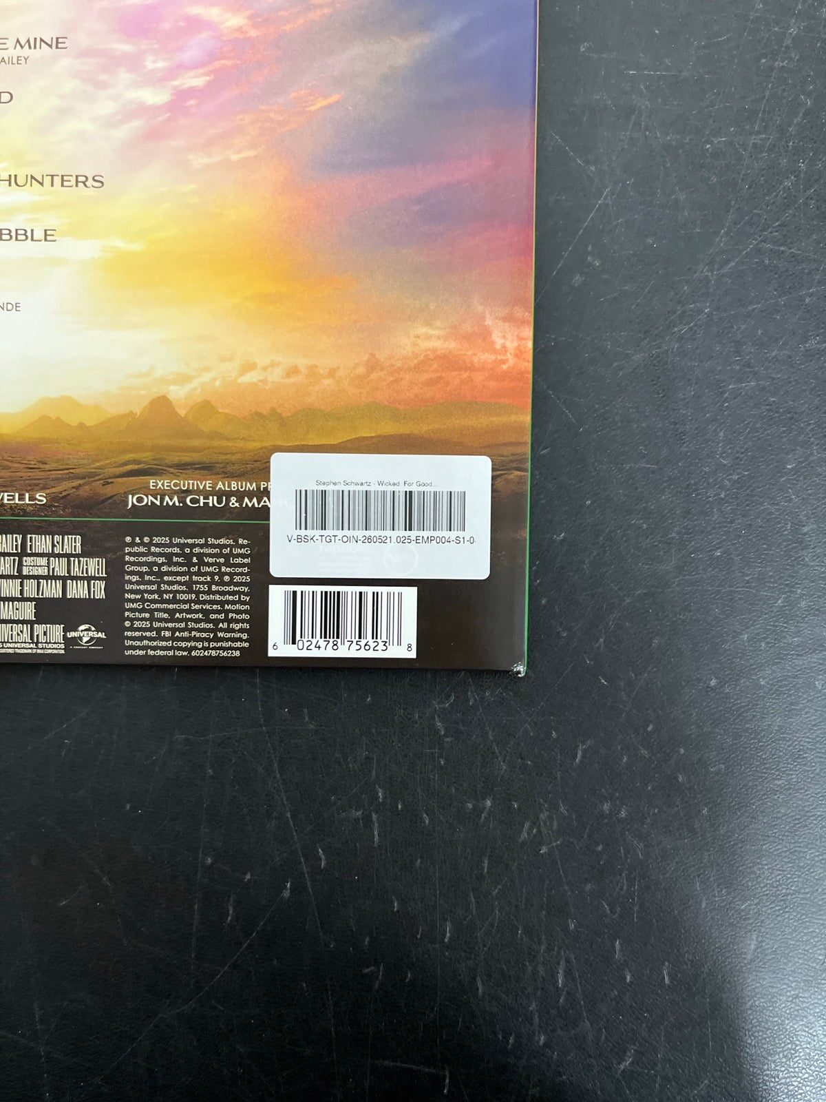 BACK_BR - Wicked: For Good OST LE Pink / Green Vinyl USED NOT TESTED