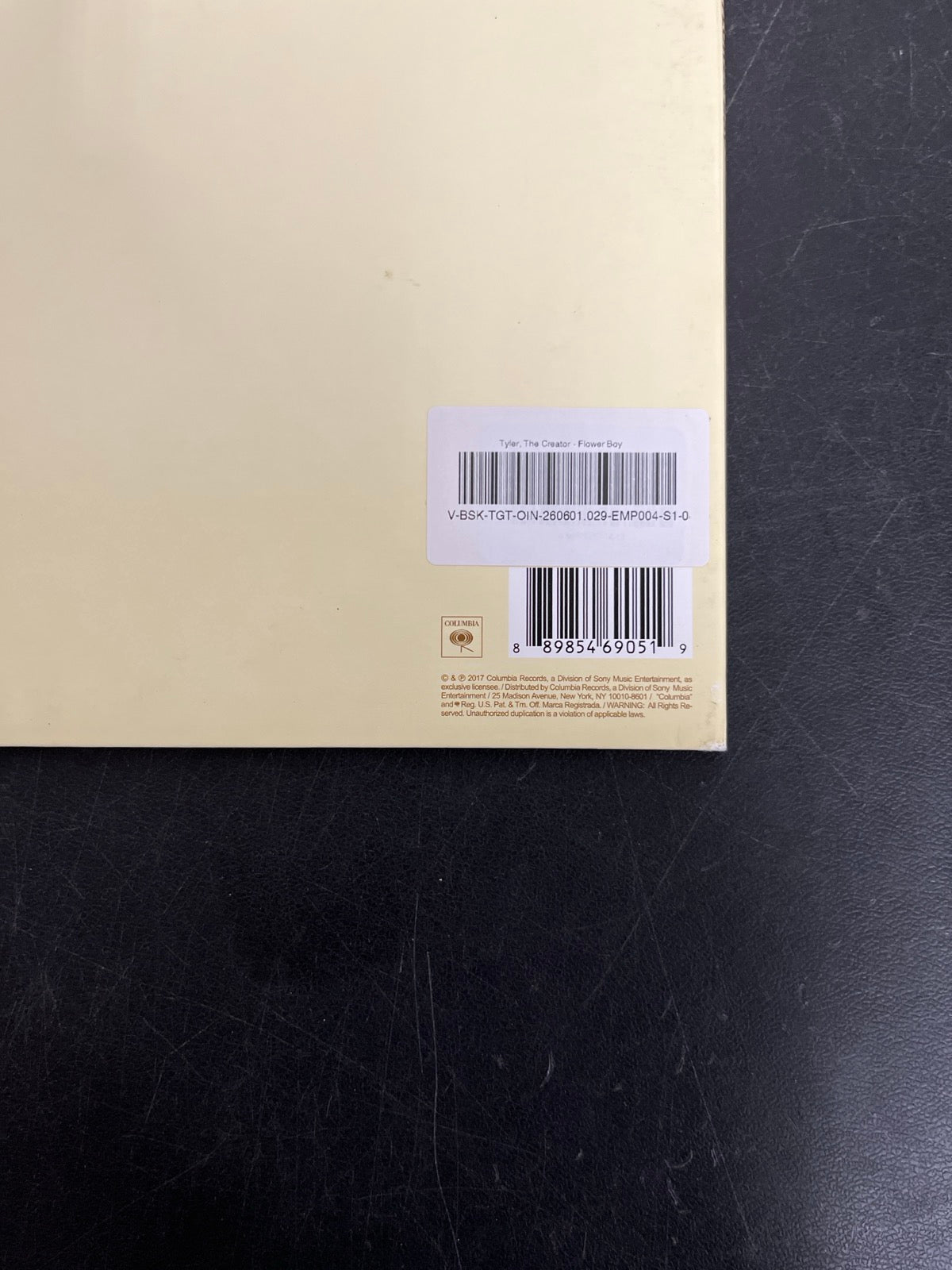 BACK_BR - Tyler, the Creator - Flower Boy LE Vinyl USED NOT TESTED