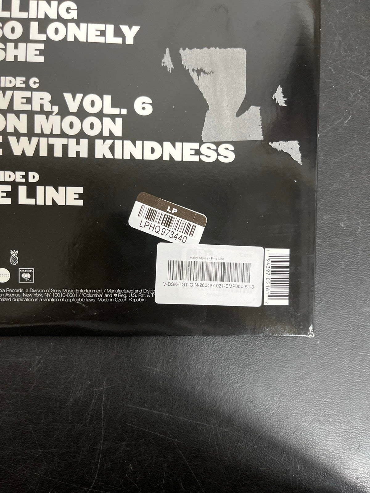 BACK_BR - Harry Styles - Fine Line LE Black & White Vinyl USED NOT TESTED