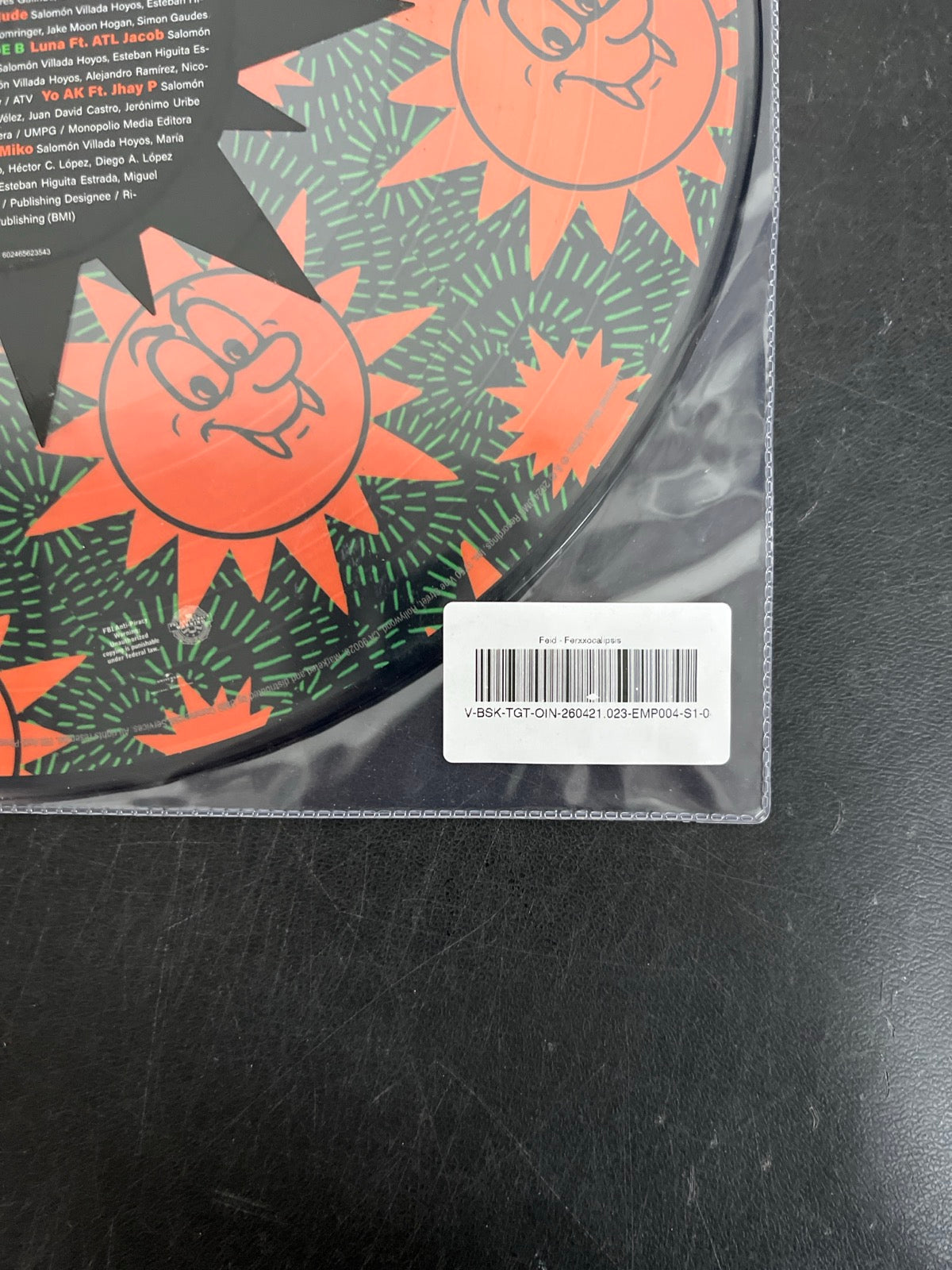 BACK_BR - Feid - Ferxxocalipsis LE Picture Disc Vinyl USED NOT TESTED