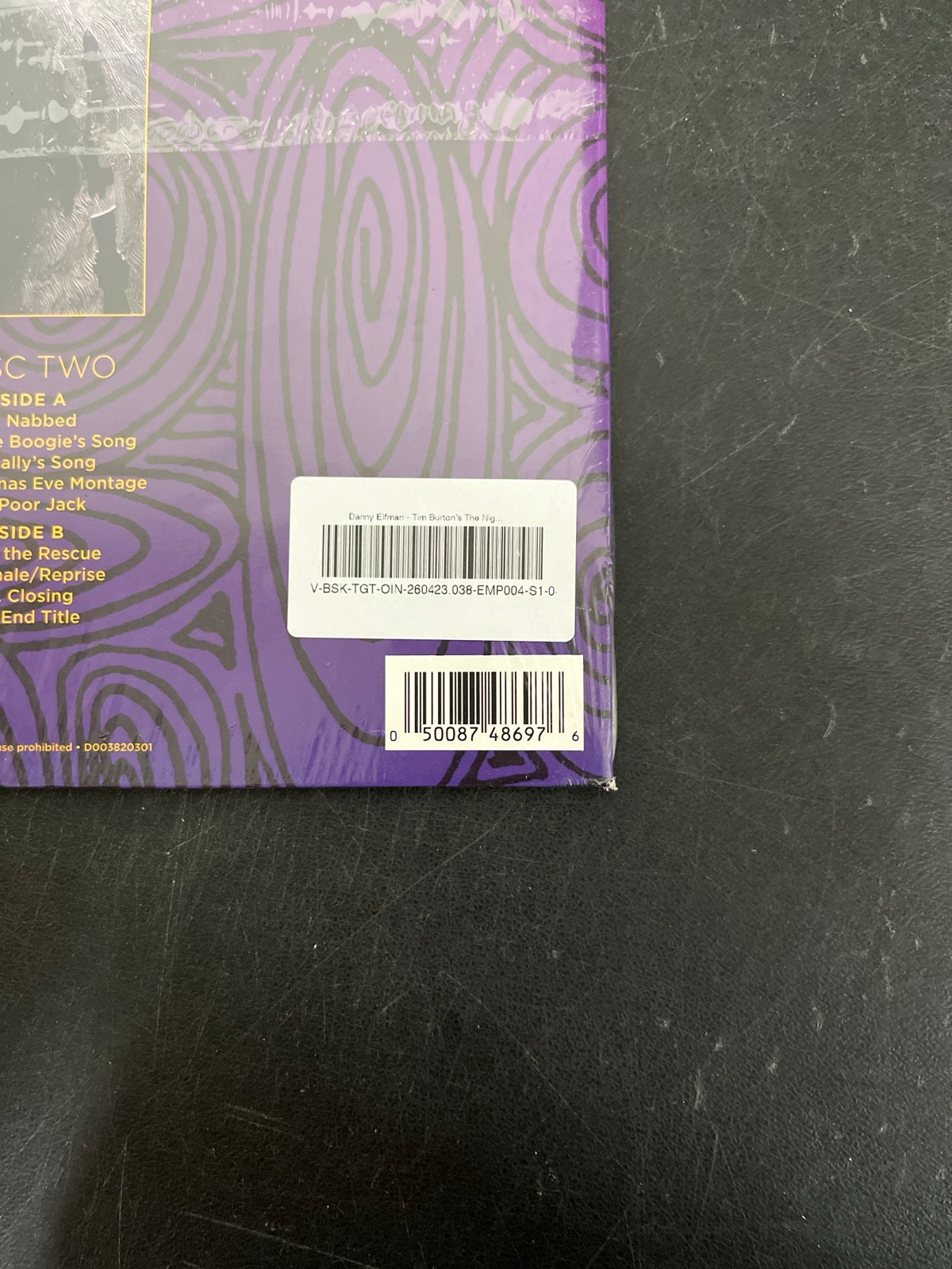BACK_BR - Danny Elfman - Tim Burton's The ... LE Purple/Yellow Vinyl USED NOT TESTED