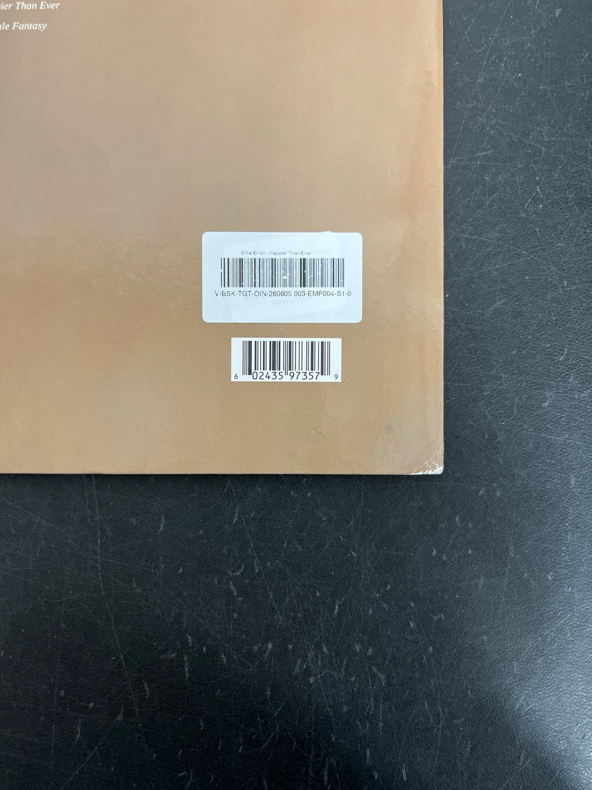 BACK_BR - Billie Eilish - Happier Than Ever LE Light Blue Etched Vinyl USED NOT TESTED