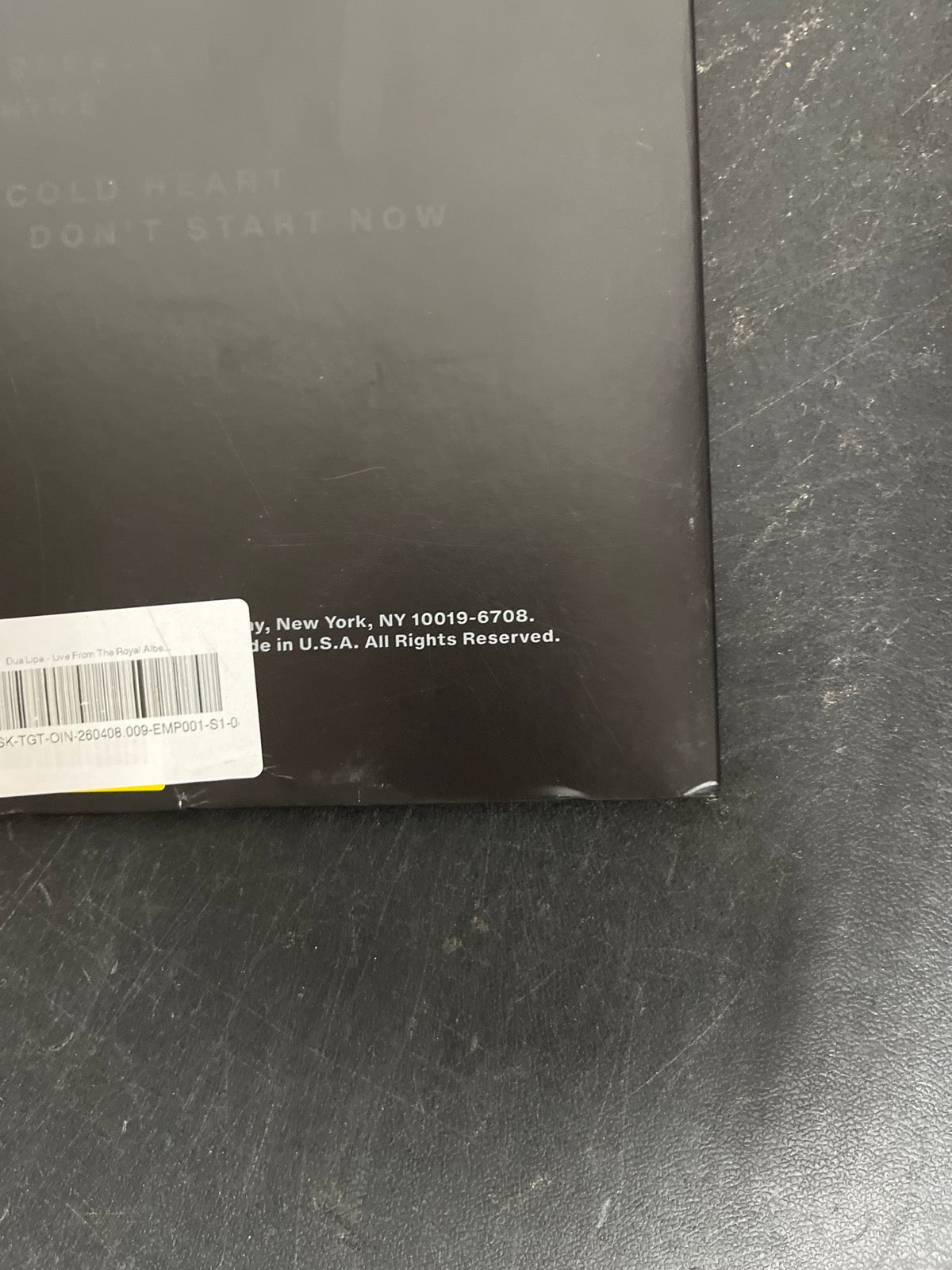 BACK_BR - Dua Lipa - Live From The Royal Albert Hall LE Vinyl USED NOT TESTED