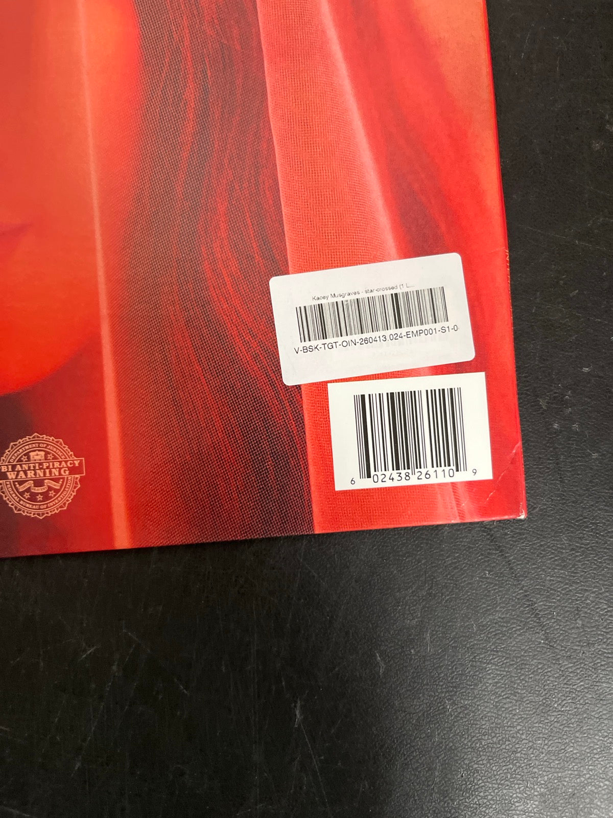 BACK_BR - Kacey Musgraves - star-crossed LE Target Exclusive Red Vinyl USED NOT TESTED