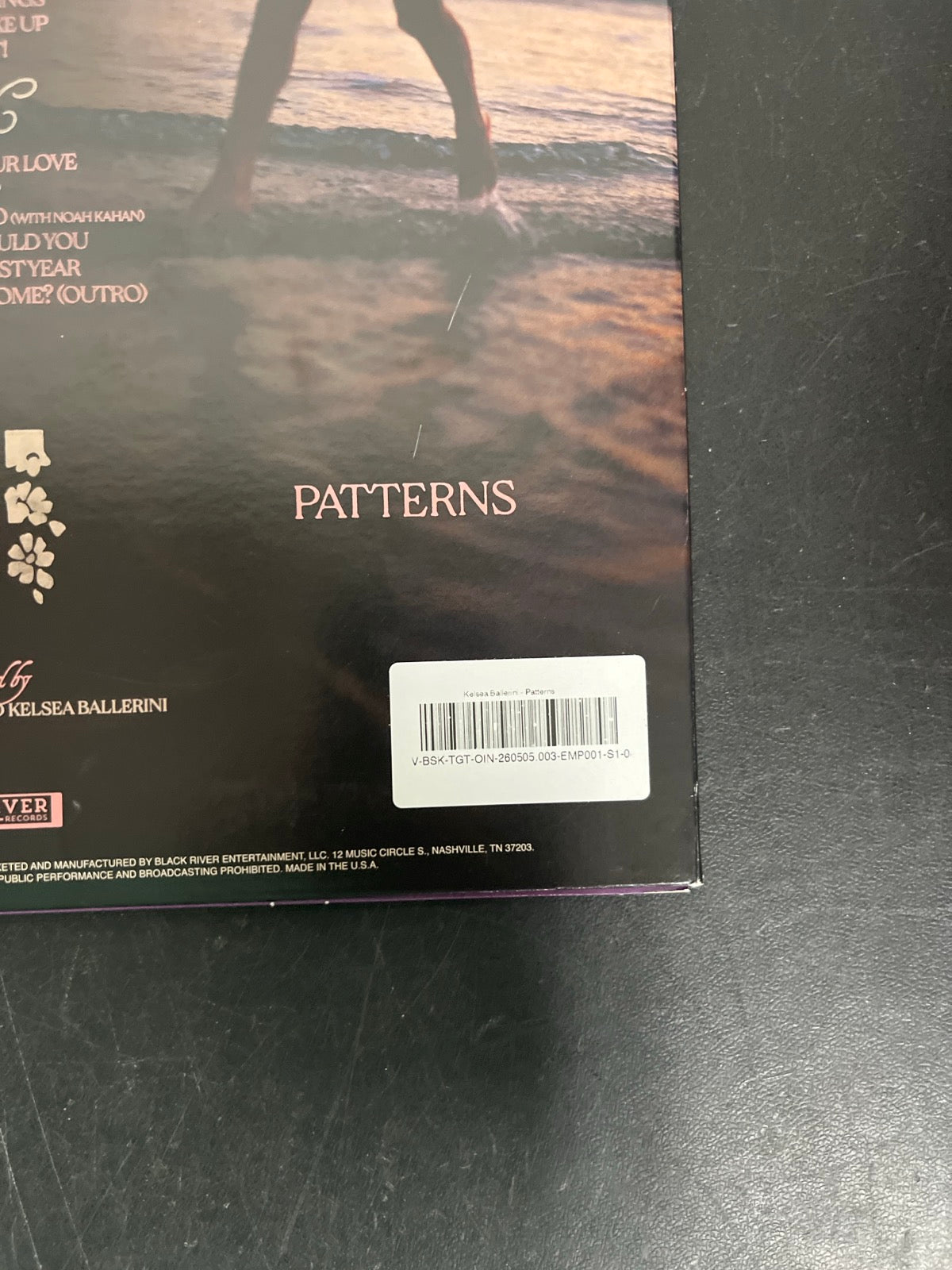 BACK_BR - Kelsea Ballerini - Patterns LE Uncharted Waters Vinyl USED NOT TESTED