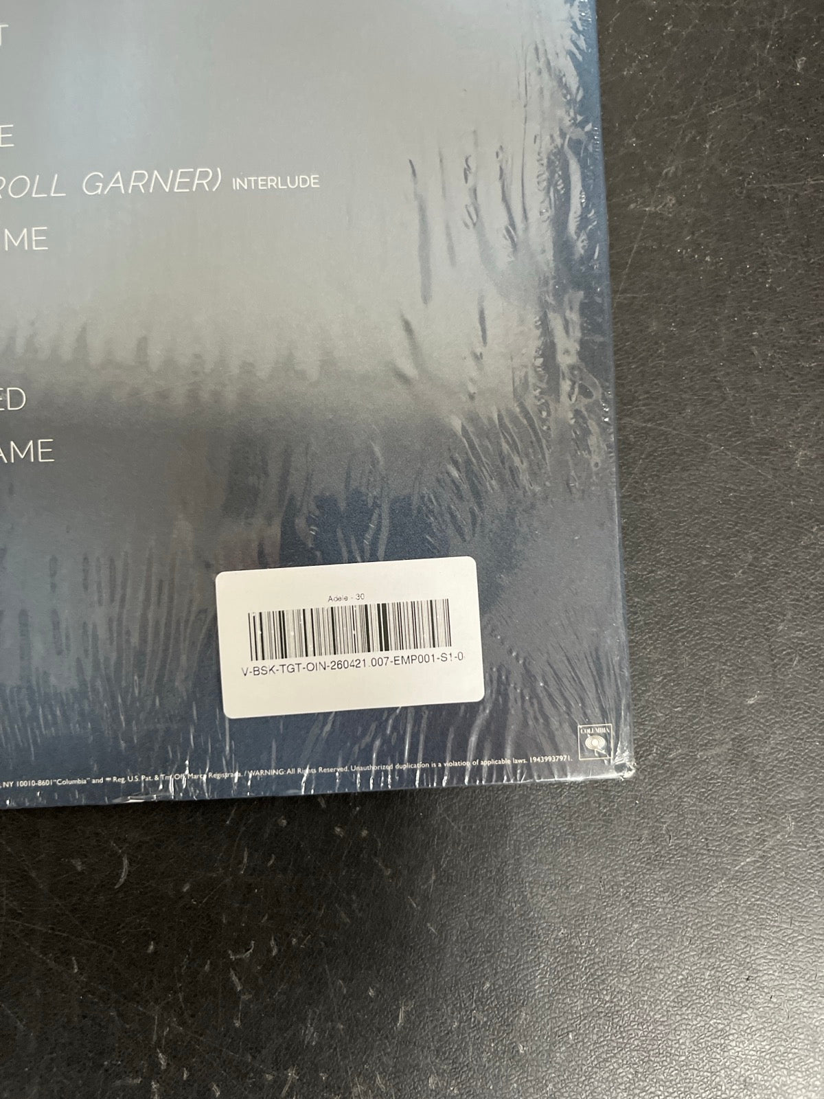 BACK_BR - Adele - 30 Target Exclusive 180gm Vinyl USED NOT TESTED