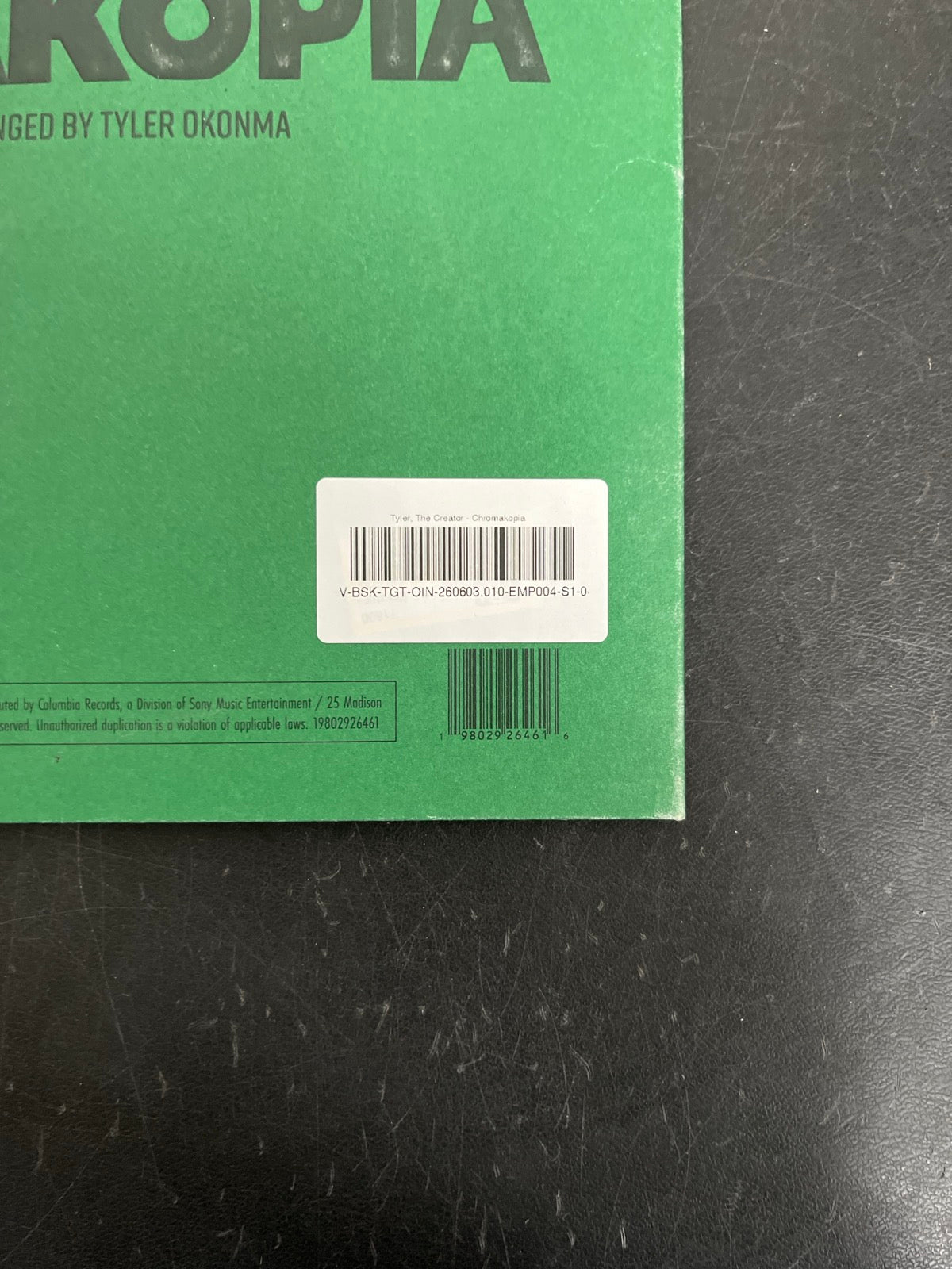 BACK_BR - Tyler, the Creator - Chromakopia 180gm Deluxe Opaque White Vinyl USED NOT TESTED