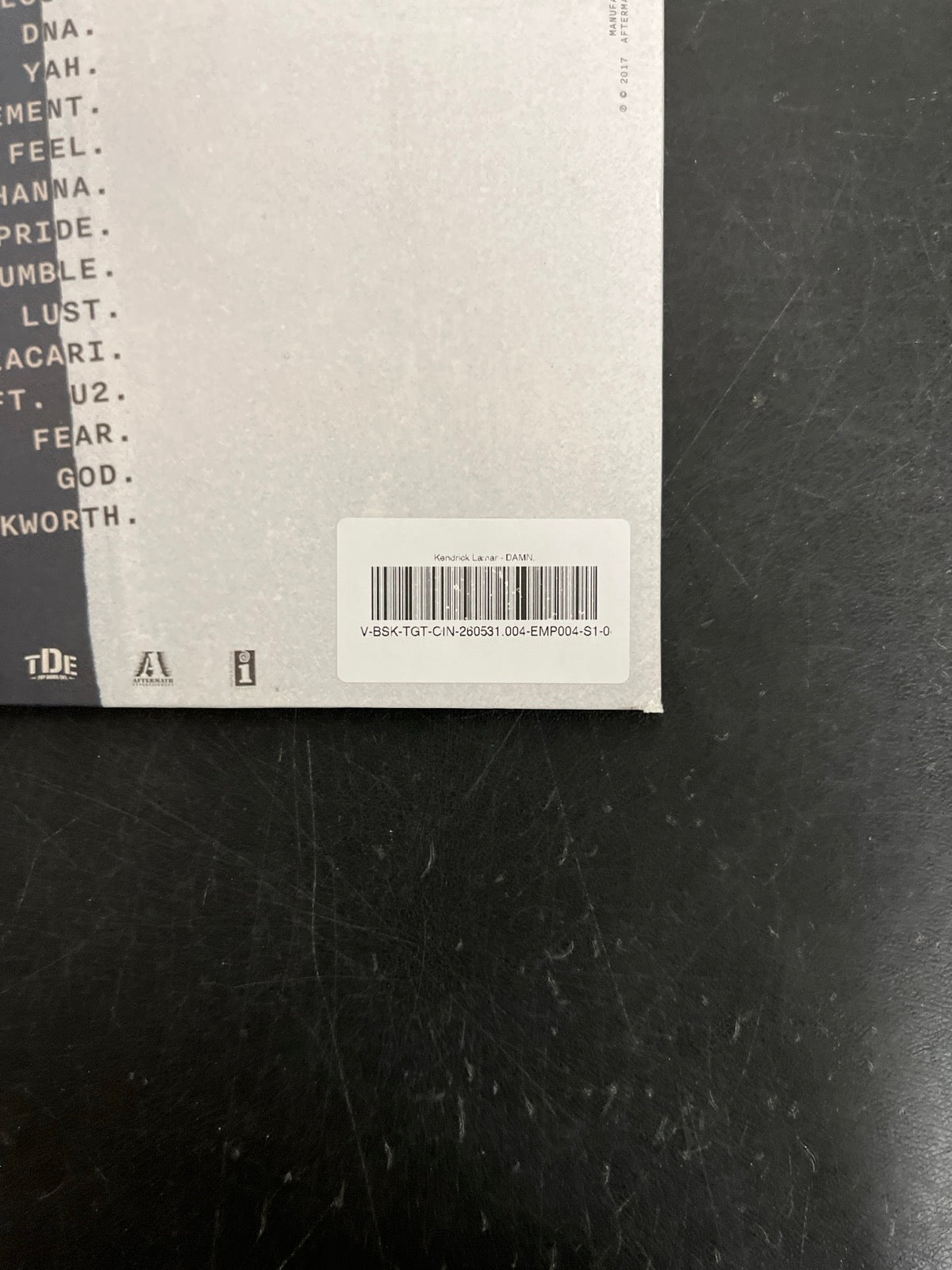 BACK_BR - Kendrick Lamar - DAMN. LE 180gm Green Vinyl USED NOT TESTED