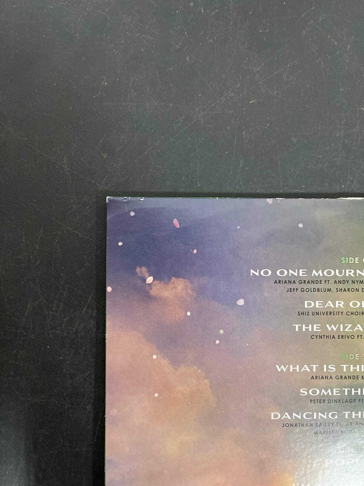BACK_TL - Wicked OST LE Etched Green and Pink Splatter Vinyl USED NOT TESTED
