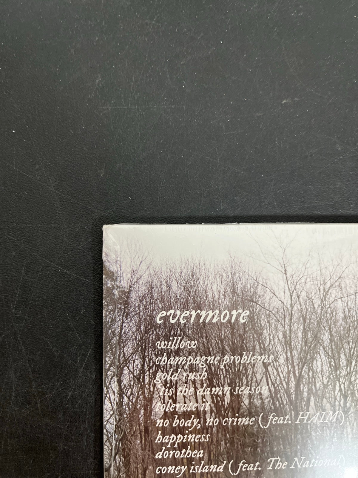 BACK_TL - Taylor Swift - Evermore LE Translucent Red Etched Vinyl USED NOT TESTED