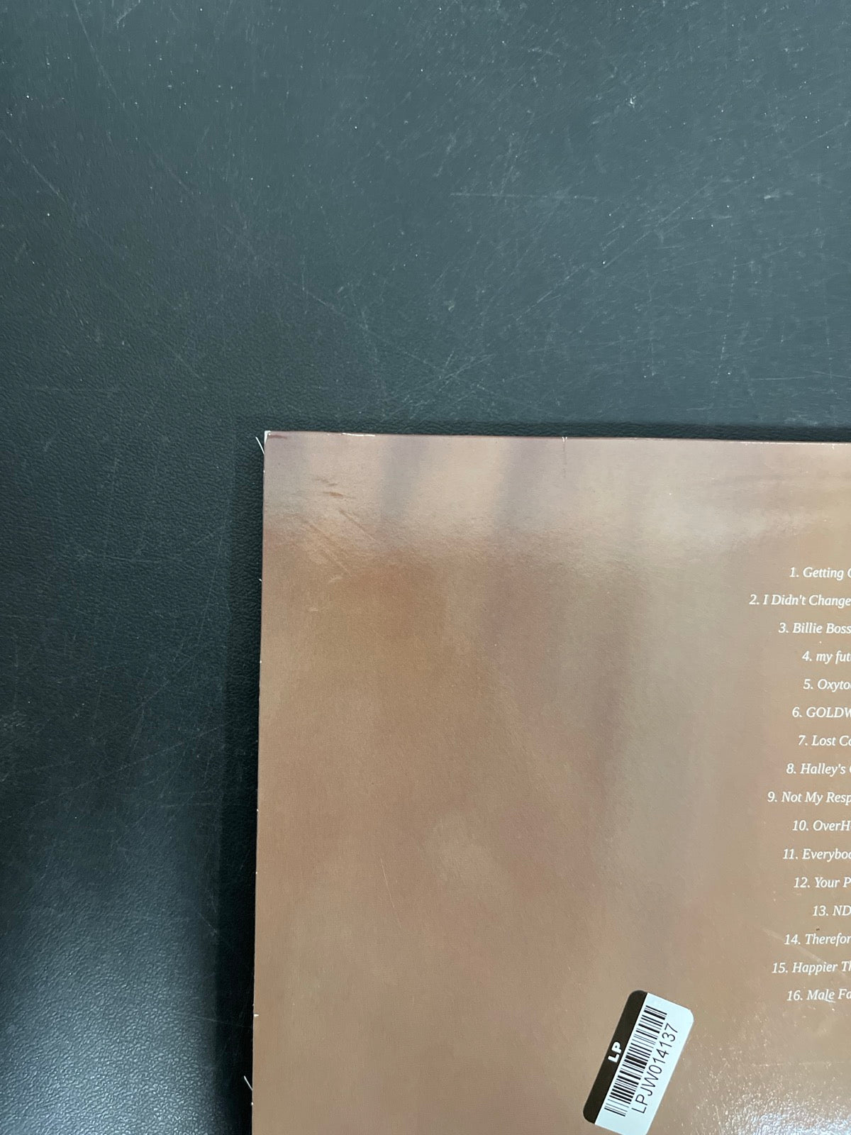 BACK_TL - Billie Eilish - Happier Than Ever LE Light Blue Etched Vinyl USED NOT TESTED