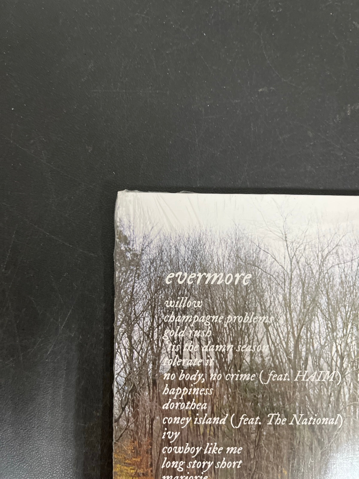 BACK_TL - Taylor Swift - Evermore LE Translucent Red Etched Vinyl USED NOT TESTED